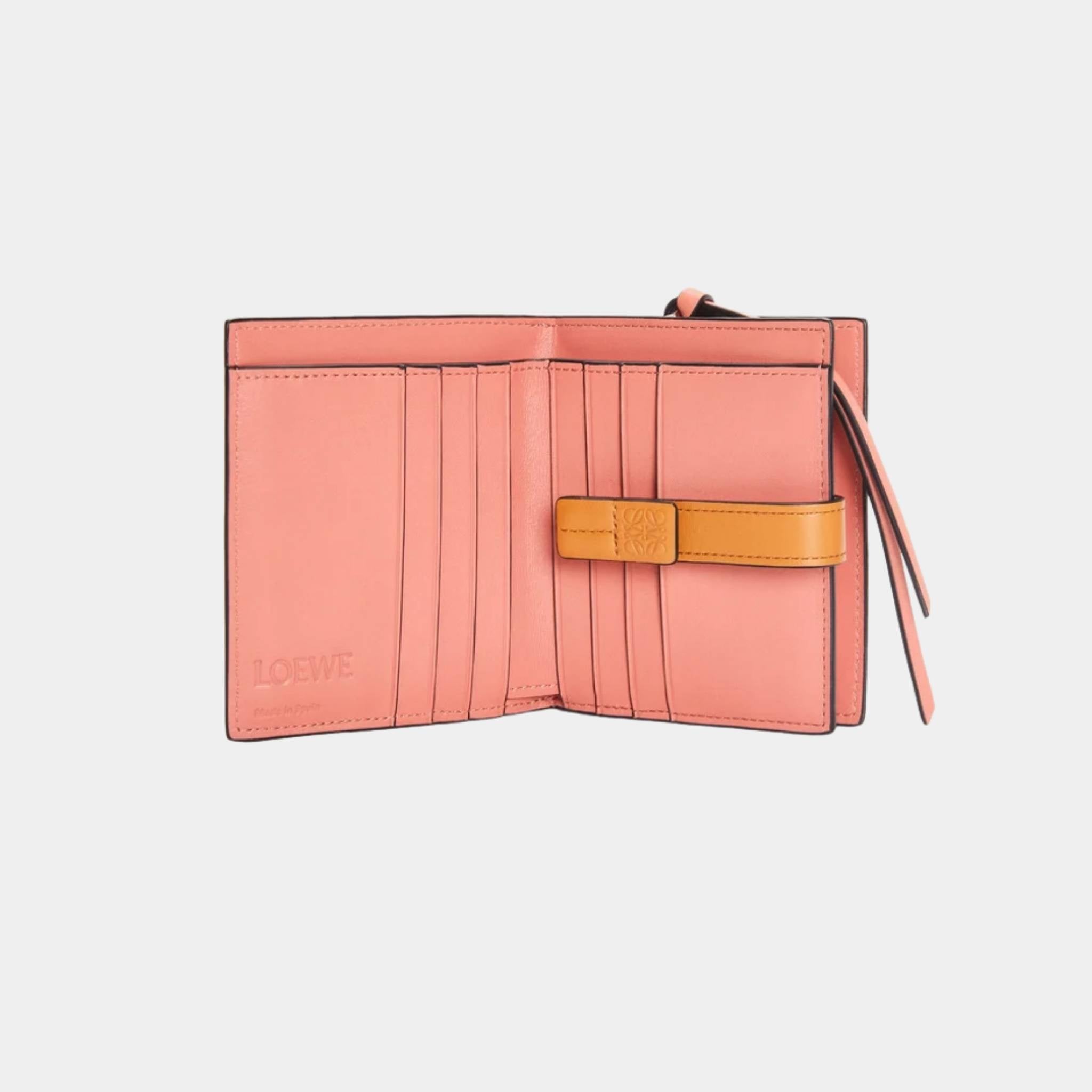 Compact Zip Wallet In Soft Grained Calfskin