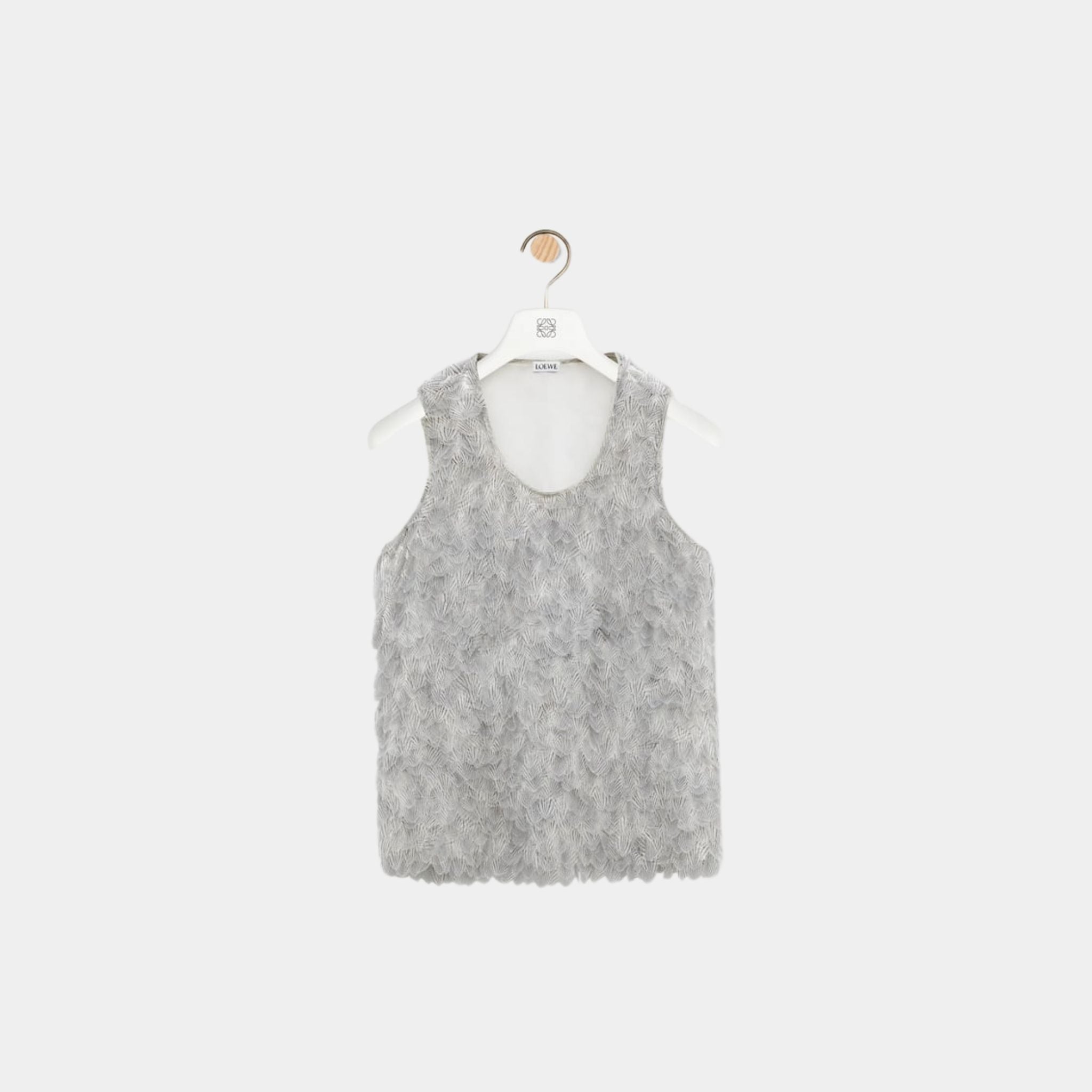 Embellished Tank Top in Viscose