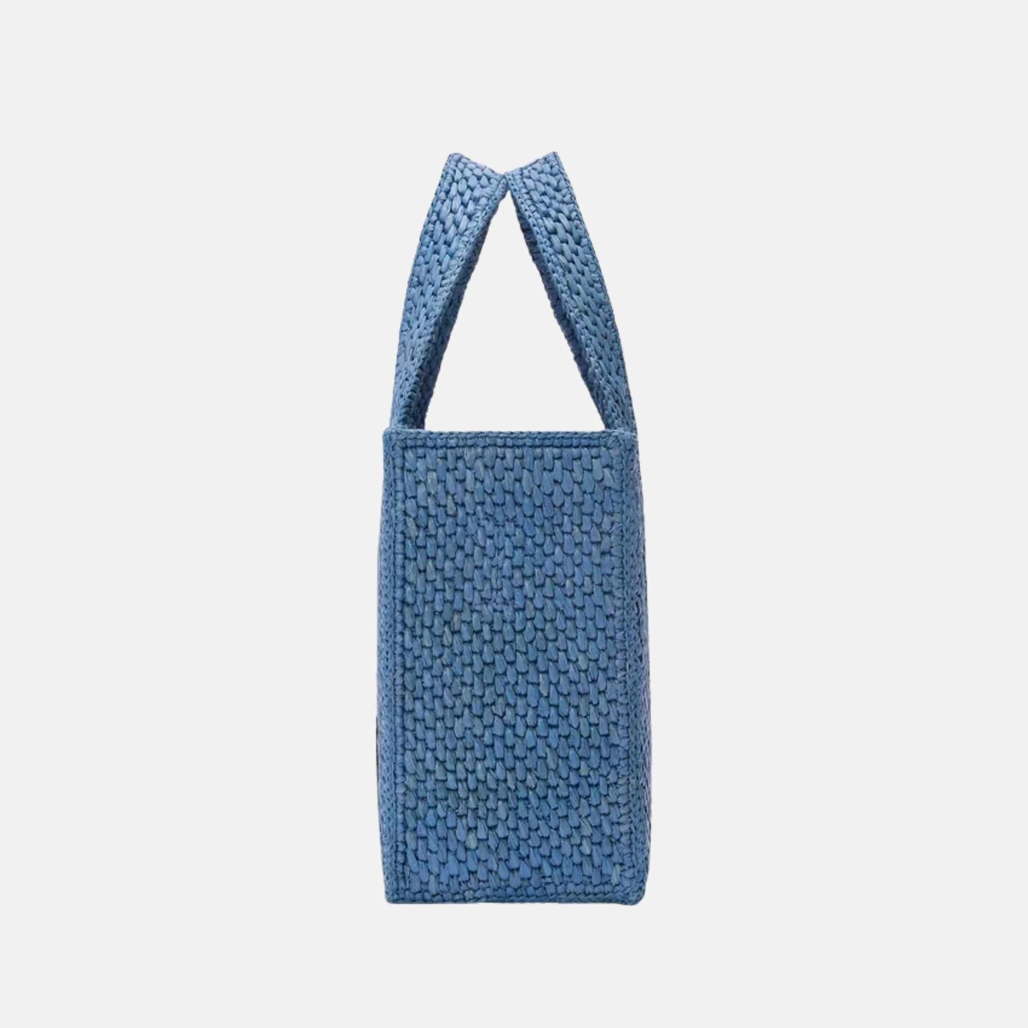 Medium Font Tote in Raffia