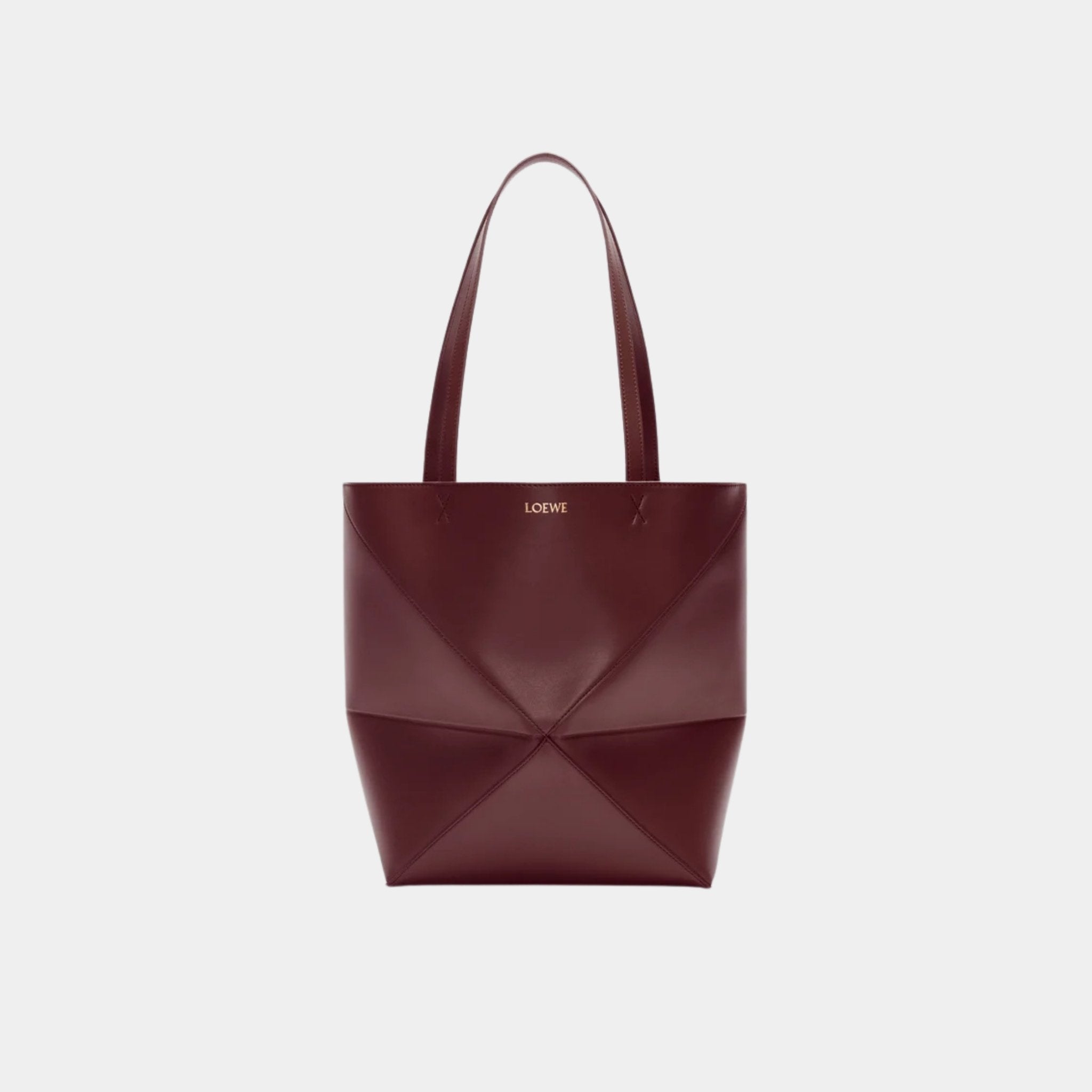 Medium Puzzle Fold Tote In Shiny Calfskin