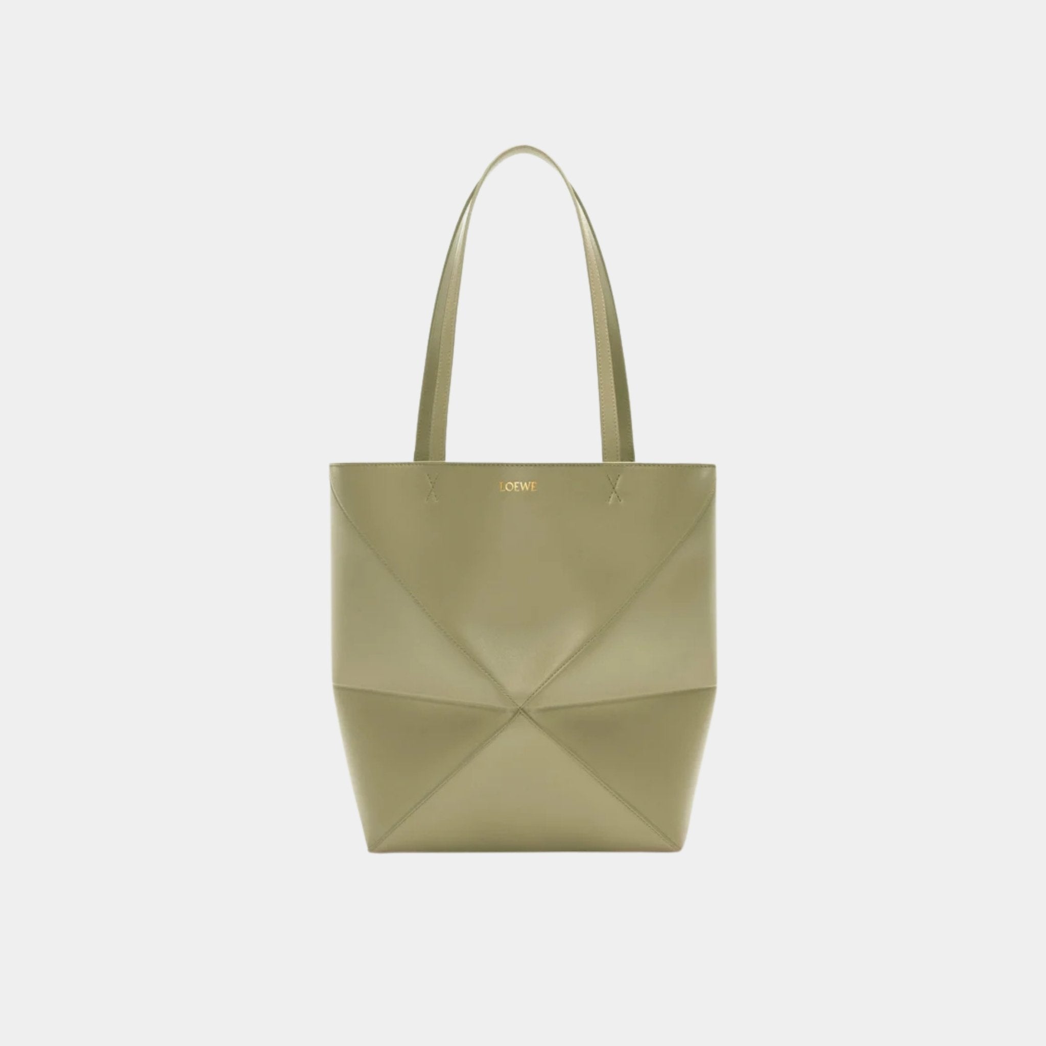 Medium Puzzle Fold Tote In Shiny Calfskin