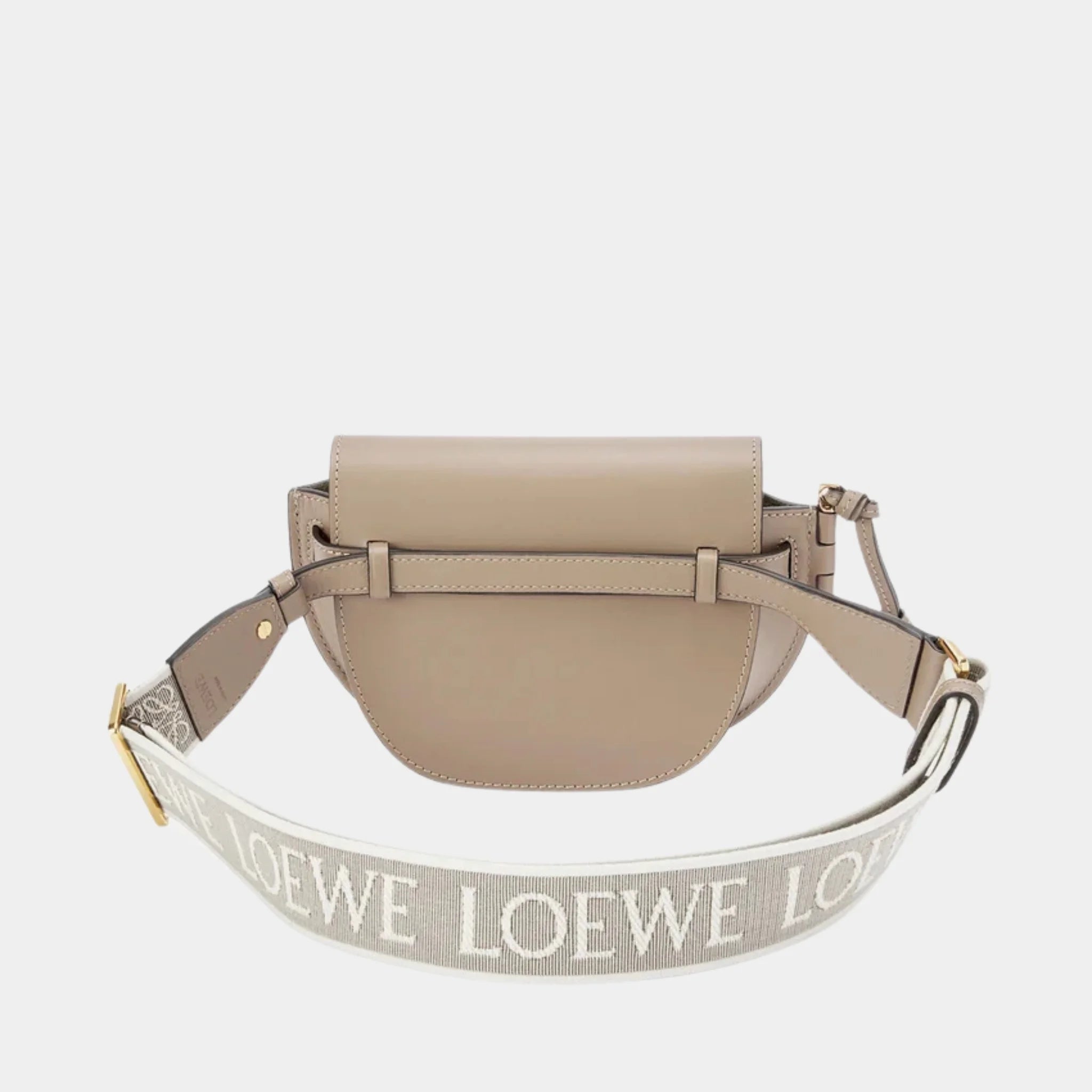 Mini Gate Dual Bag Soft Calf Leather and Jacquard