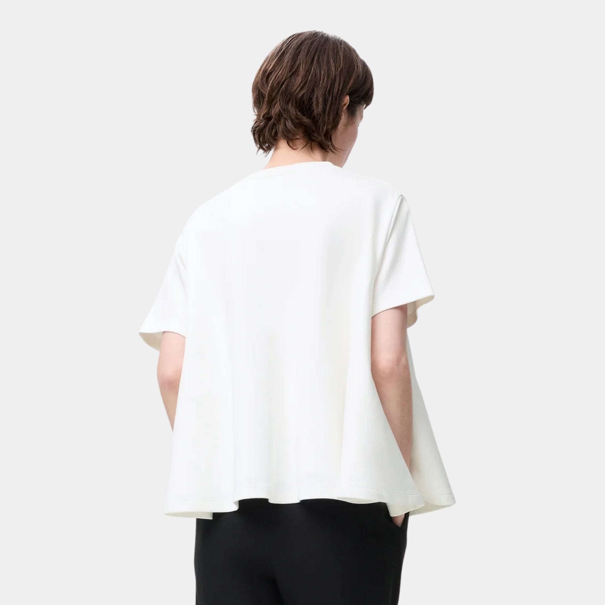 Plain Trapeze Top in Cotton Blend