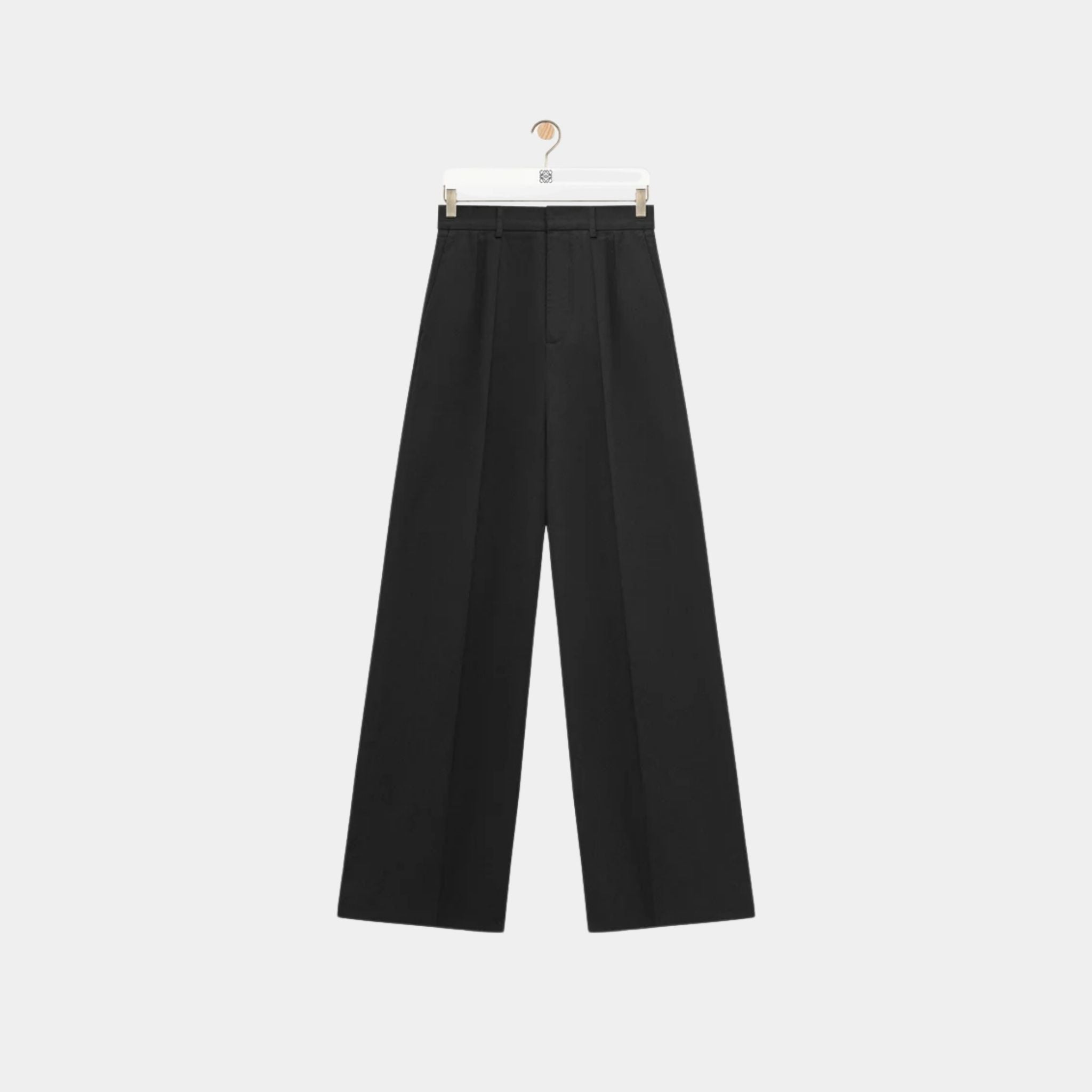 Pleated Trousers in Lightweight Compact Cotton