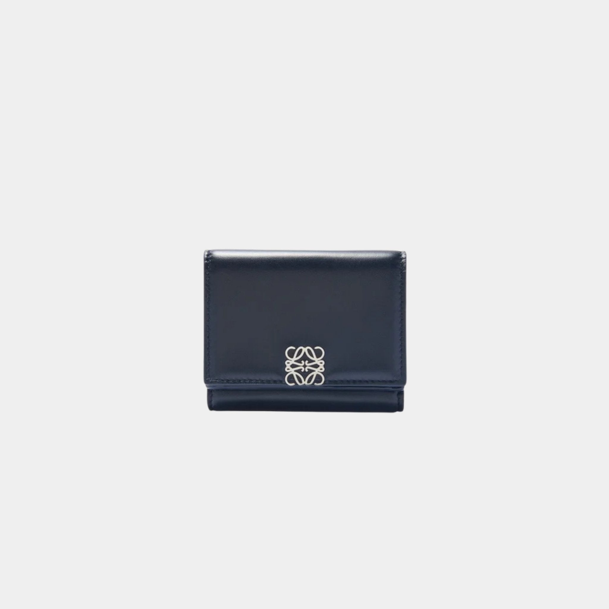 Puffer Anagram Trifold Wallet In Shiny Nappa Calfskin