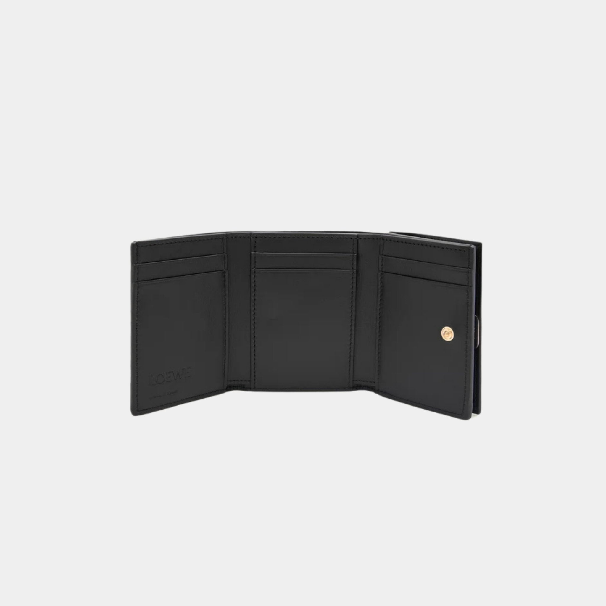Puffer Anagram Trifold Wallet In Shiny Nappa Calfskin