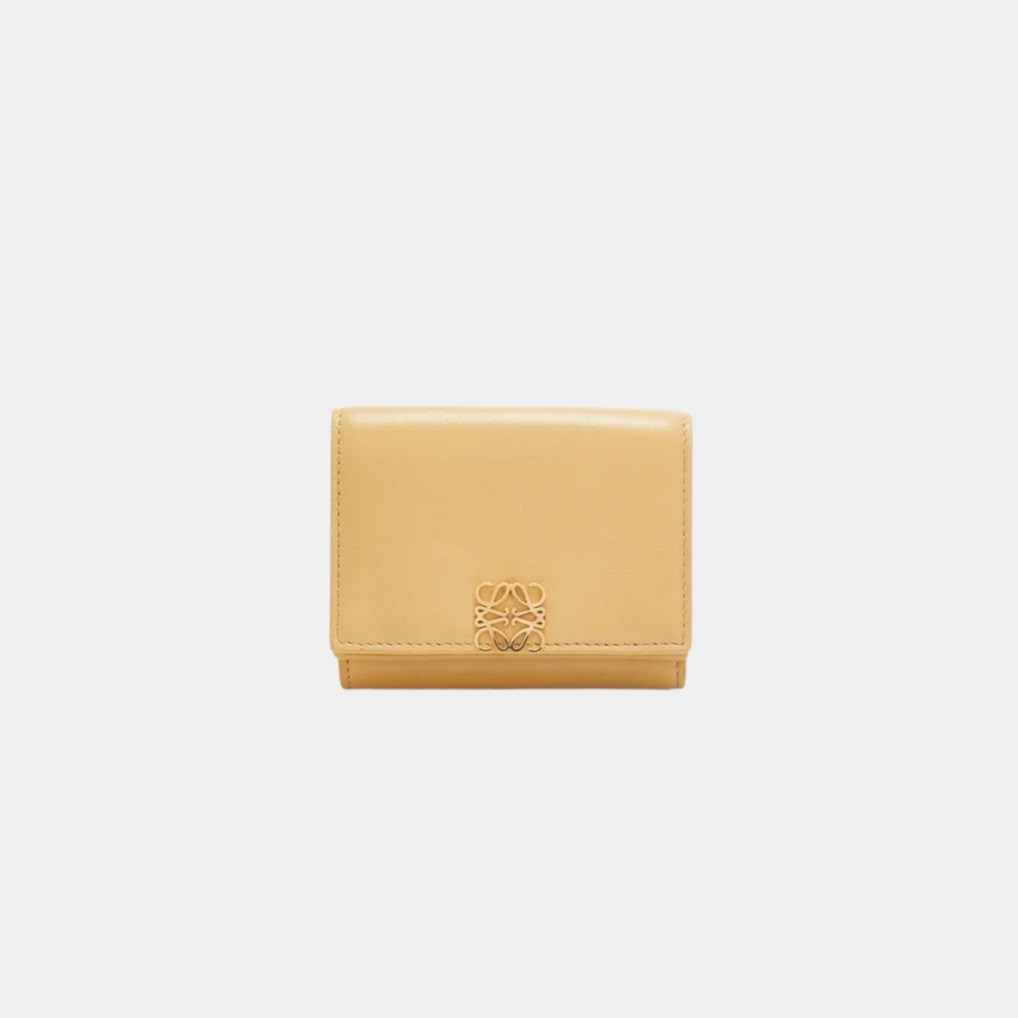 Puffer Anagram Trifold Wallet In Shiny Nappa Calfskin