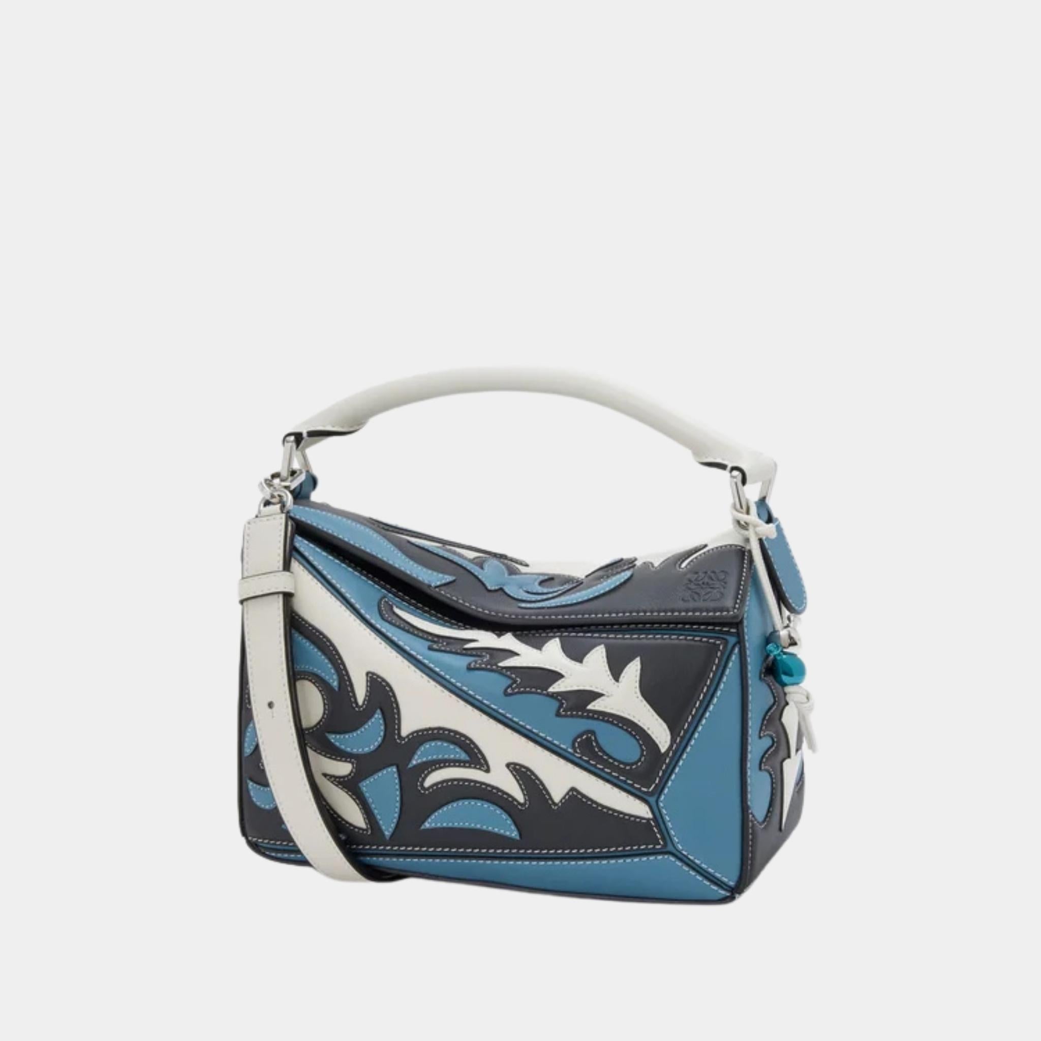 Puzzle 10 Cowboy Re-edition Bag in Classic Calfskin