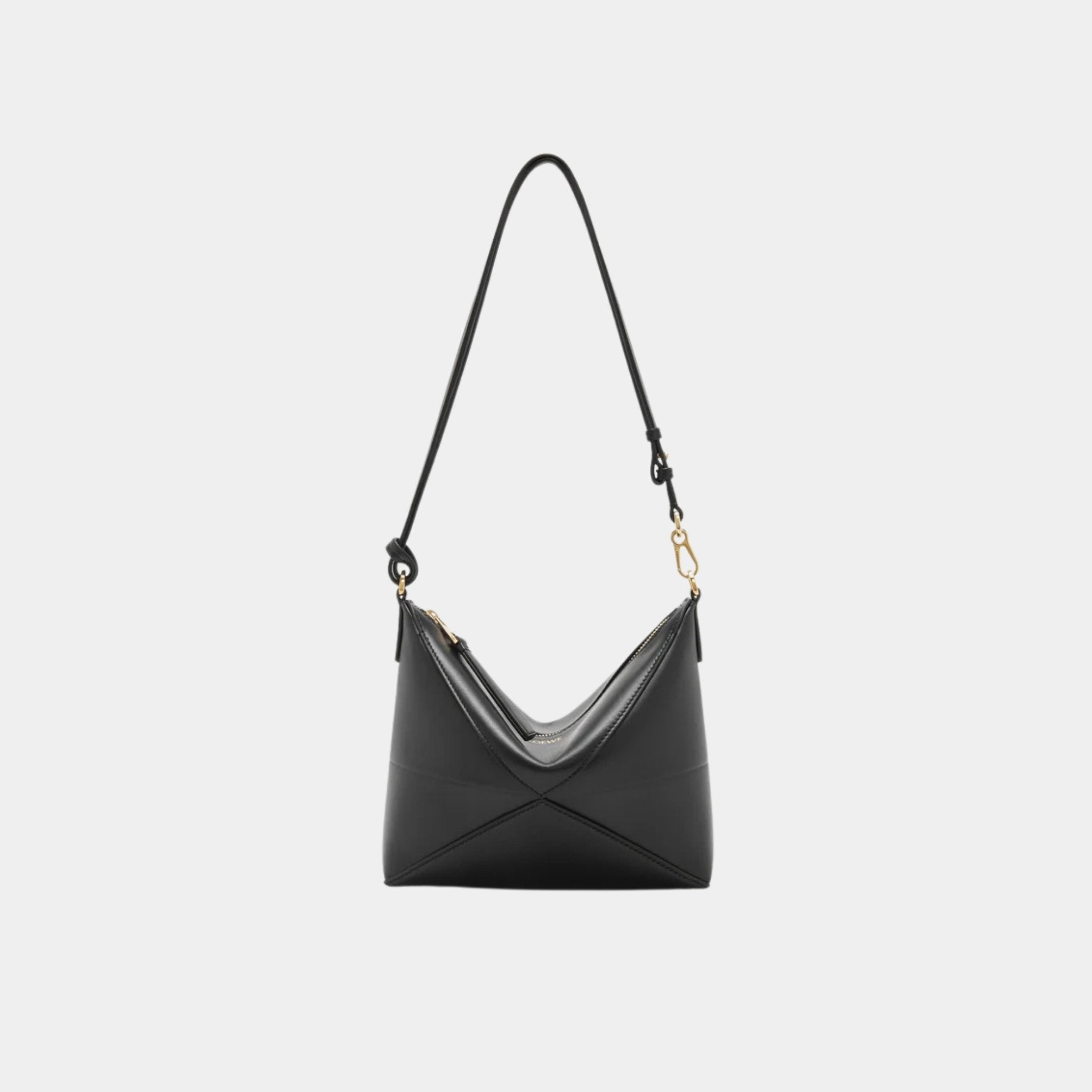 Puzzle Fold Pouch In Shiny Nappa Calfskin