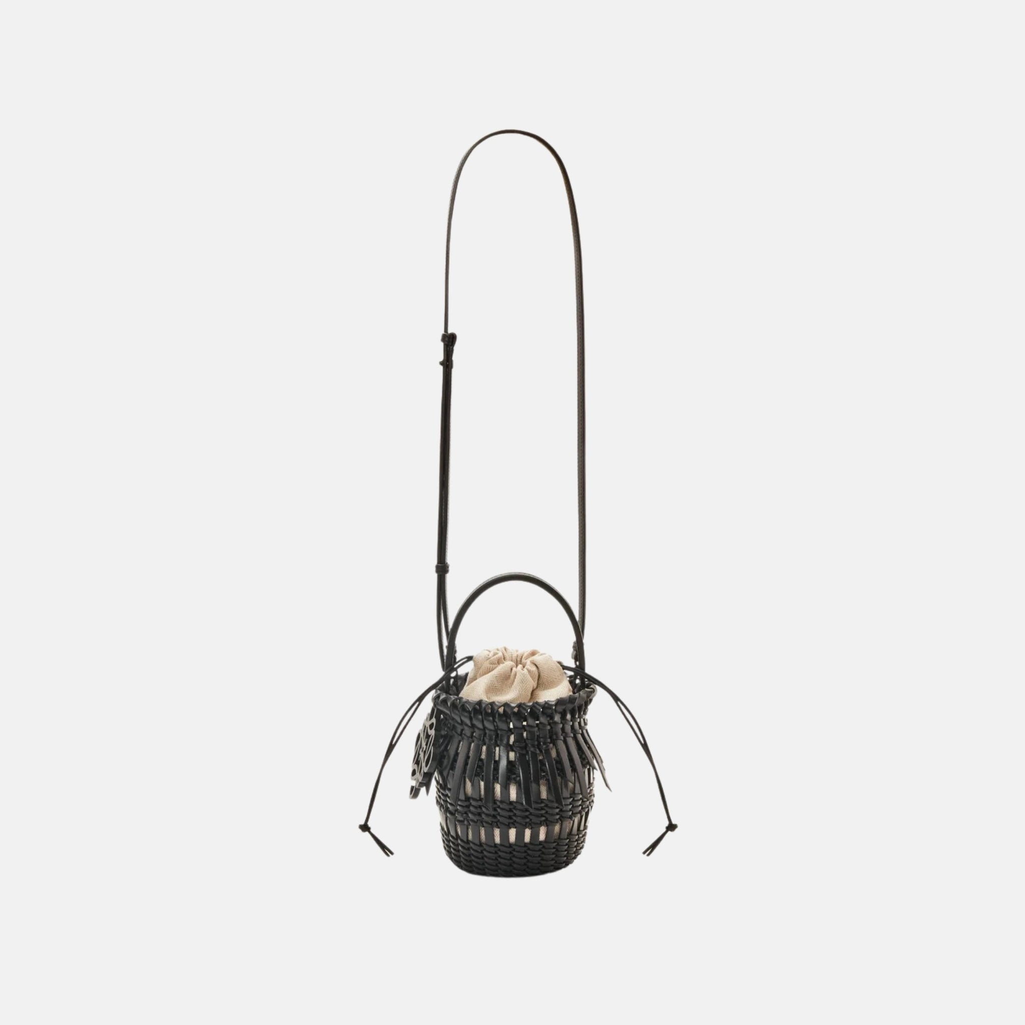 Small Fringe Bucket Bag in Calfskin