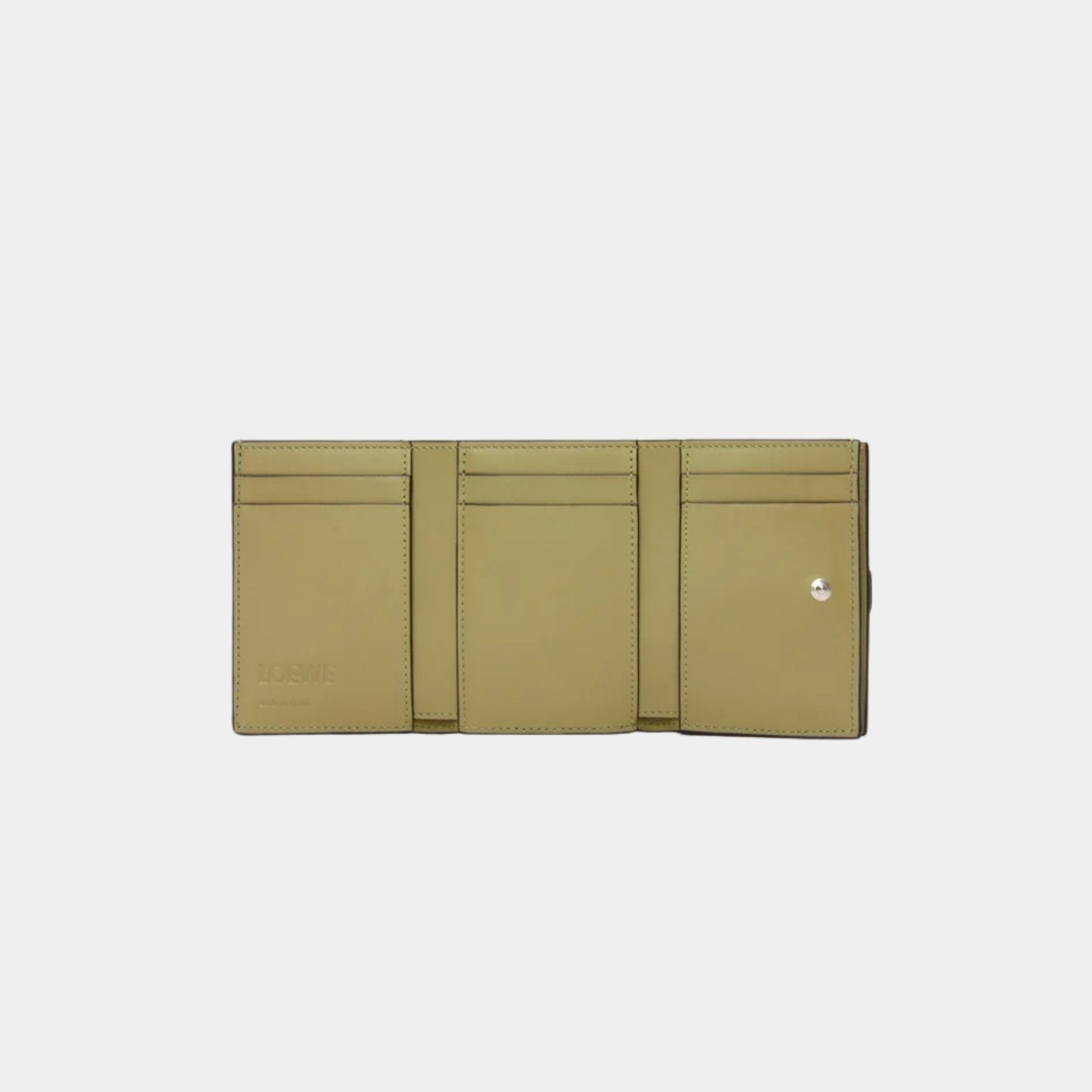 Trifold Wallet In Soft Grained Calfskin