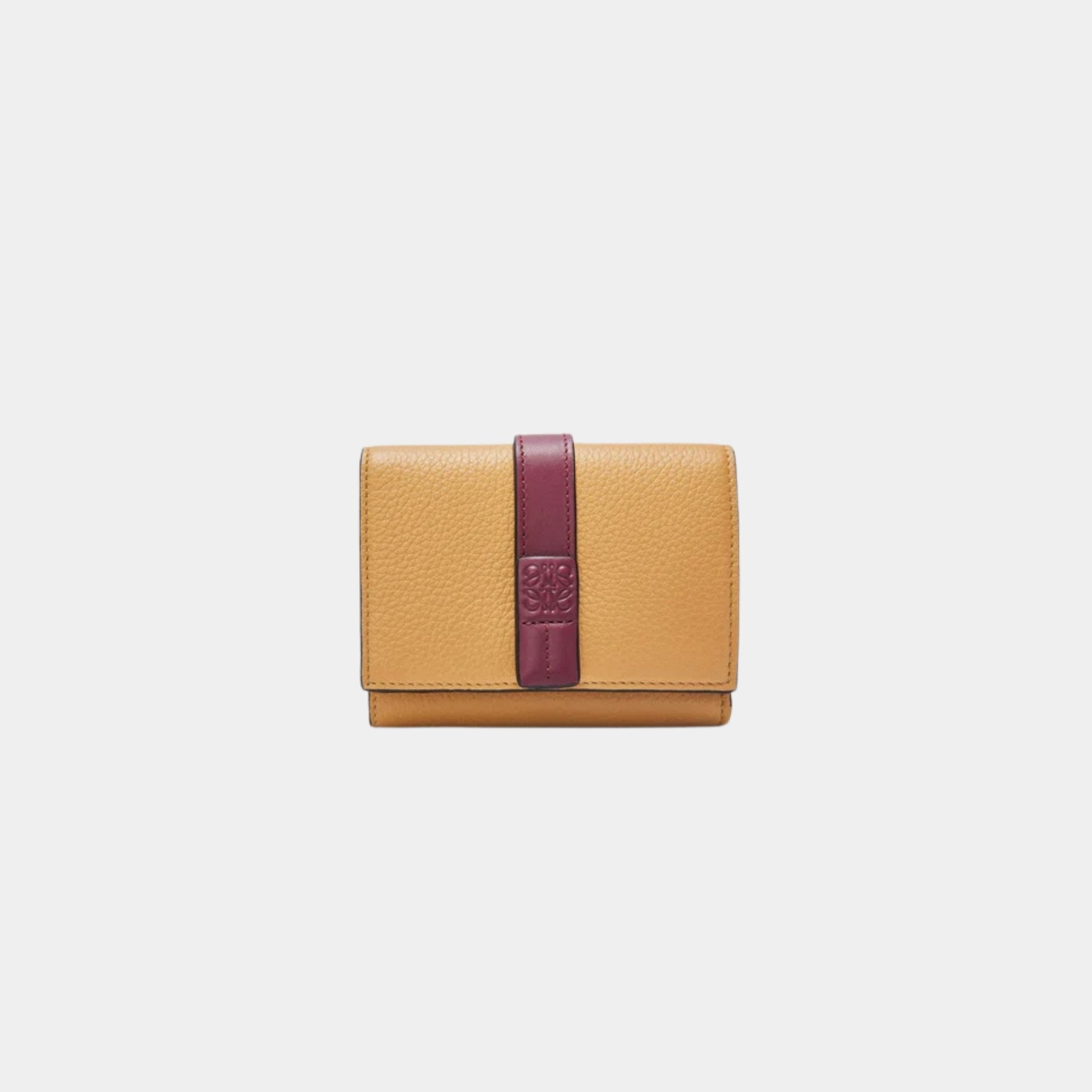 Trifold Wallet In Soft Grained Calfskin