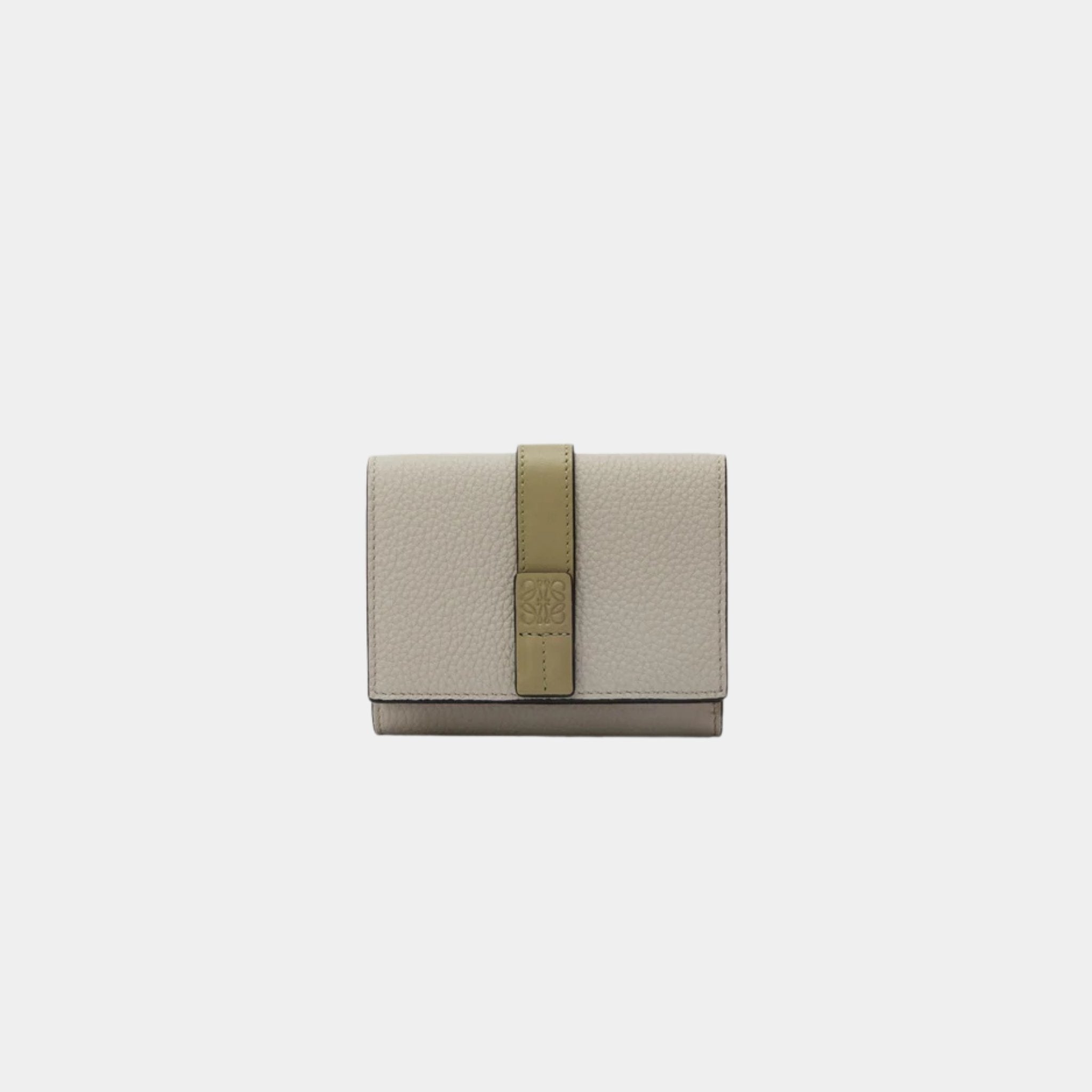 Trifold Wallet In Soft Grained Calfskin