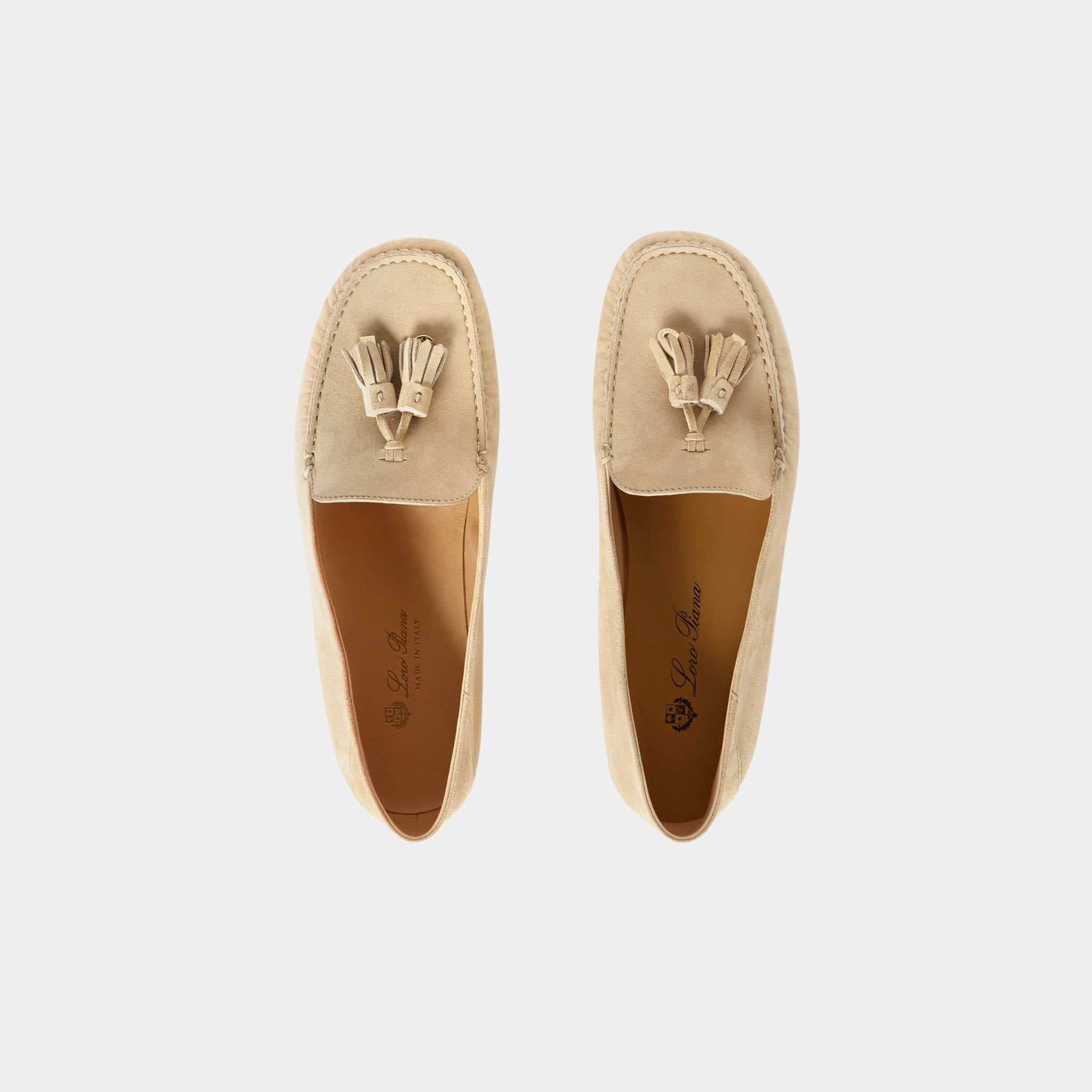 Dot Sole Walk Loafer Suede Goatskin