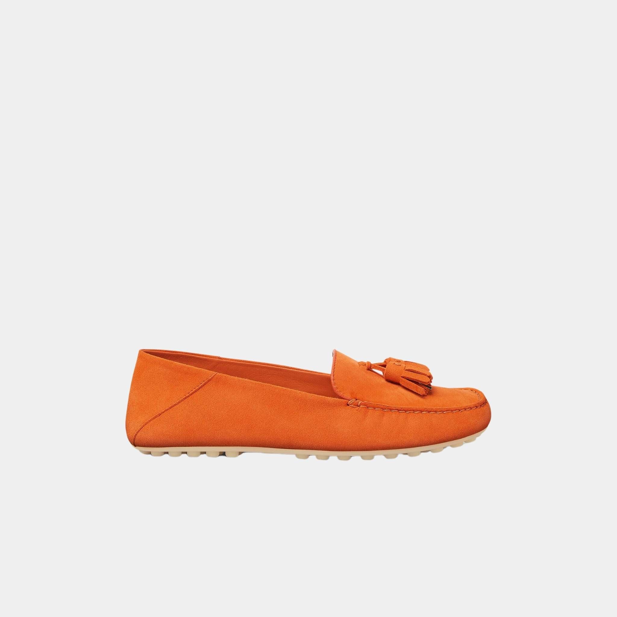 Dot Sole Walk Loafer Suede Goatskin