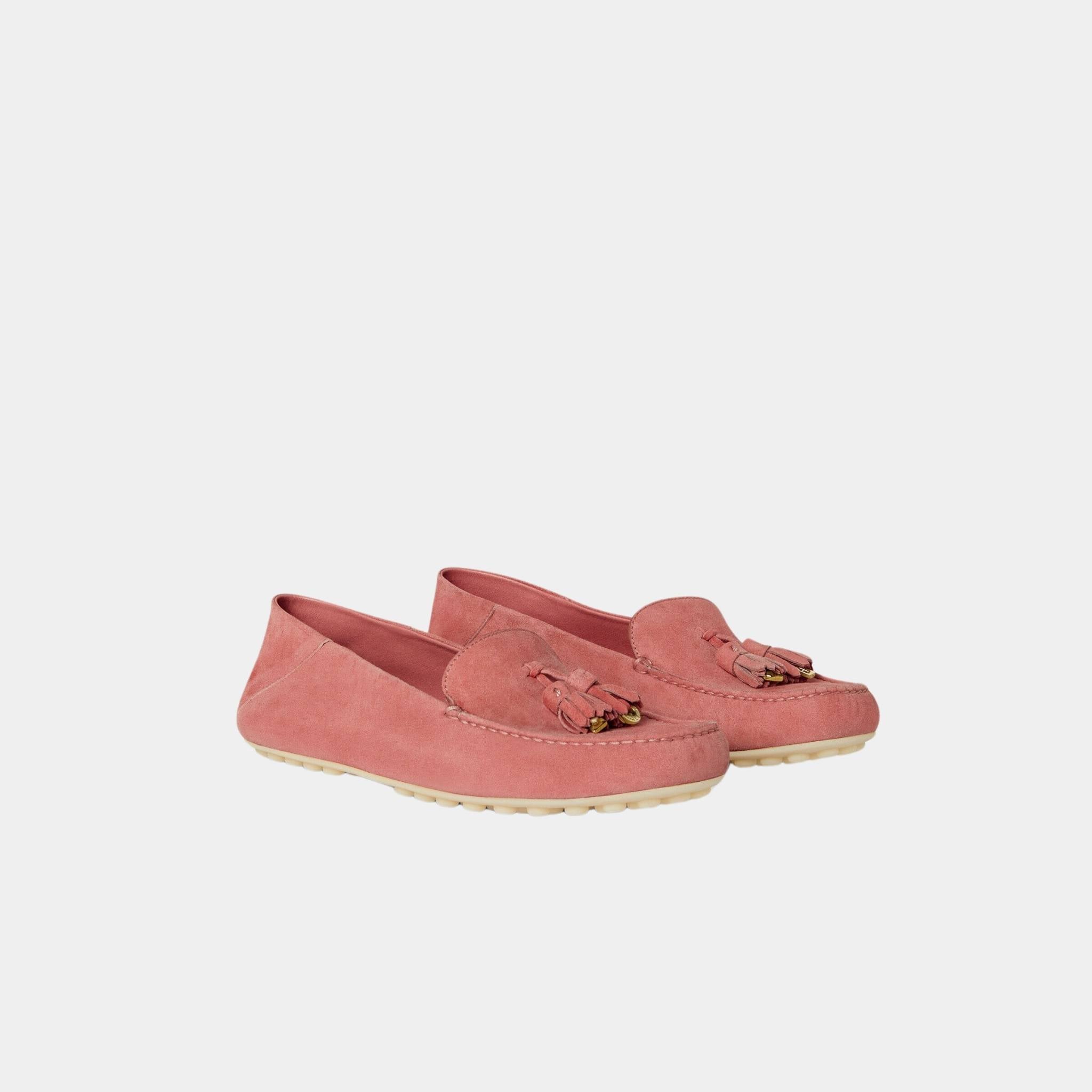 Dot Sole Walk Loafer Suede Goatskin