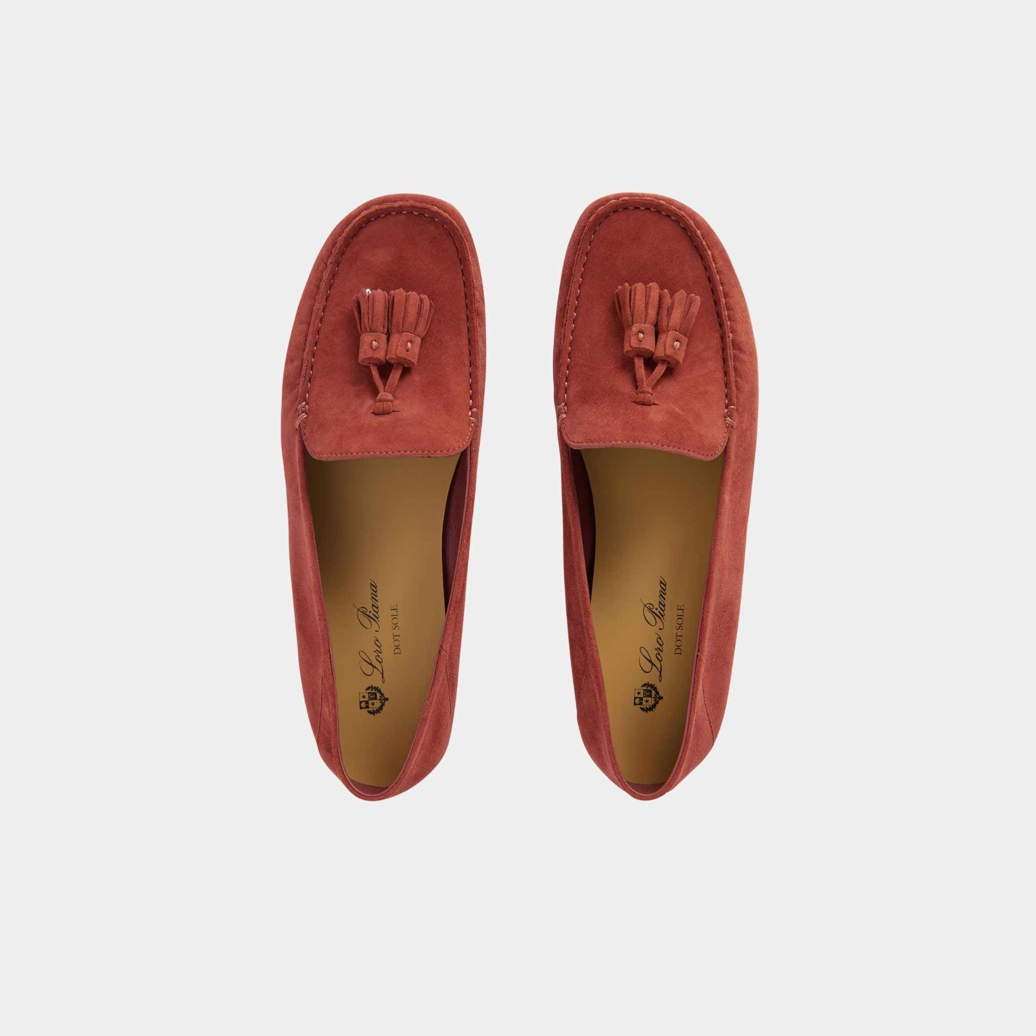 Dot Sole Walk Suede Goatskin Loafer