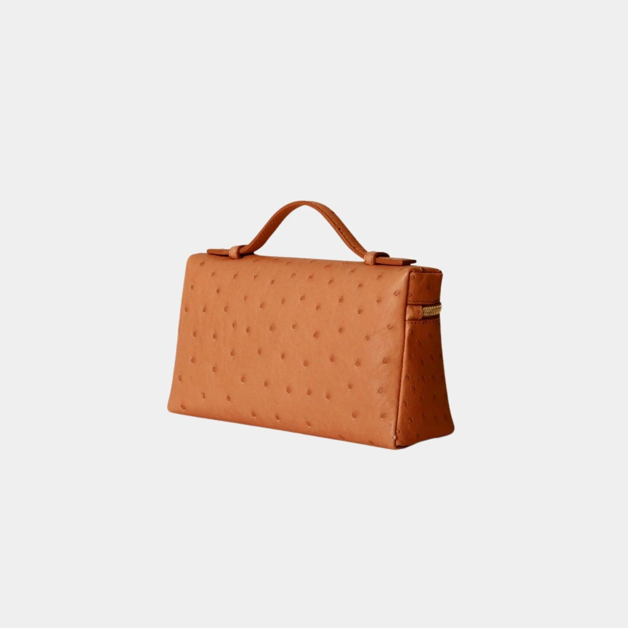 Extra Pocket L19 In Ostrich Leather