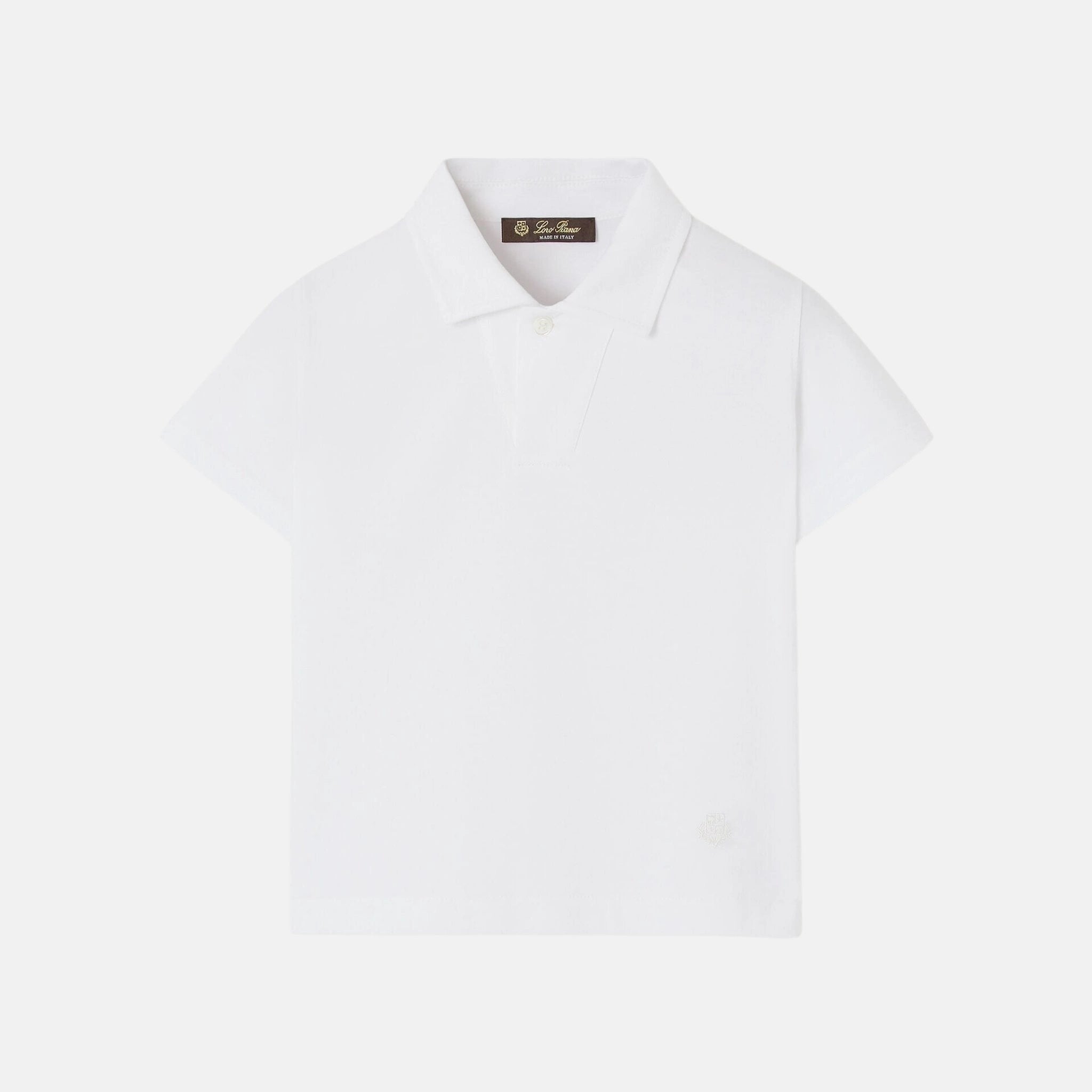 Kids My T Open Polo Shirt Cotton