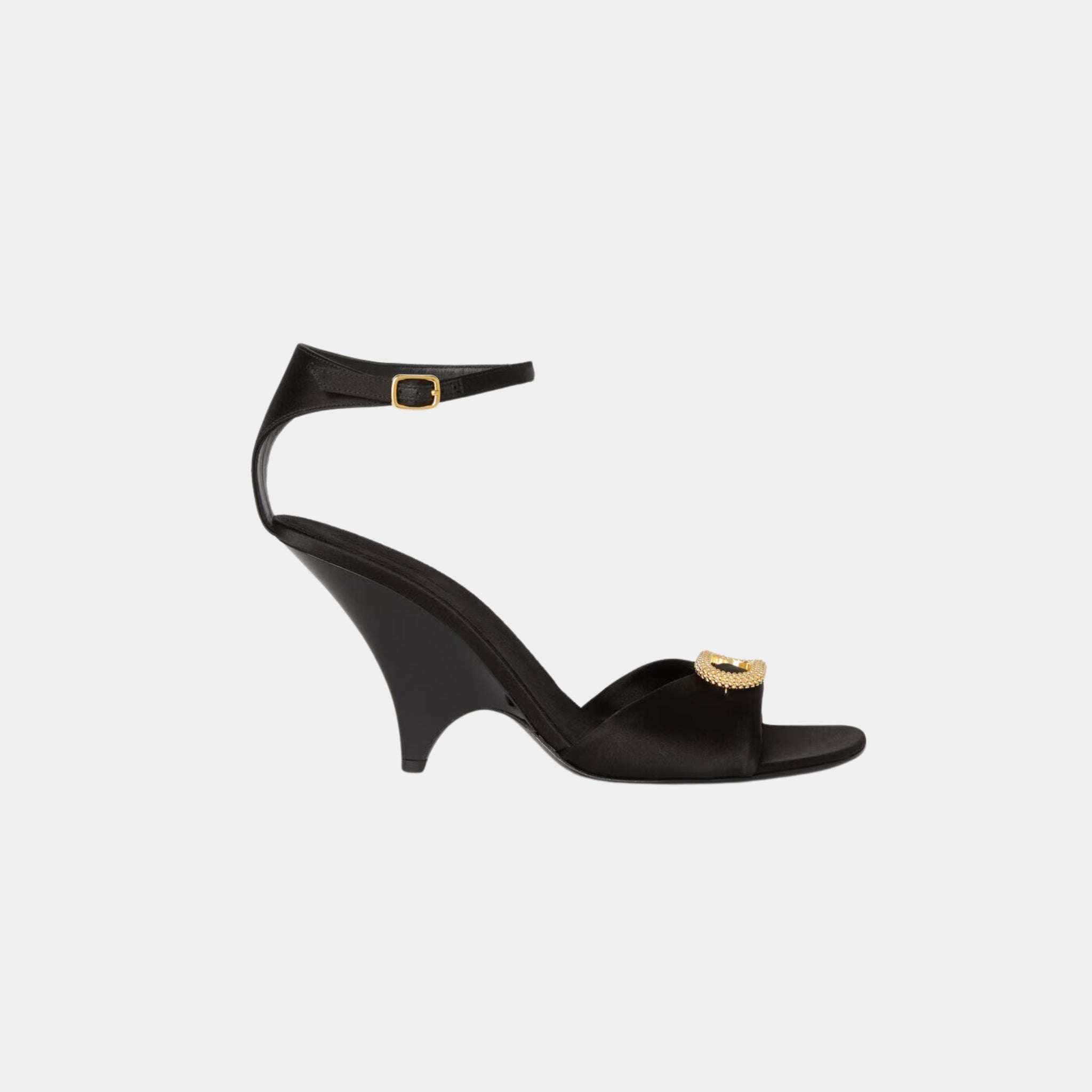 Olympia Heeled Sandal Bejewelled Buckle