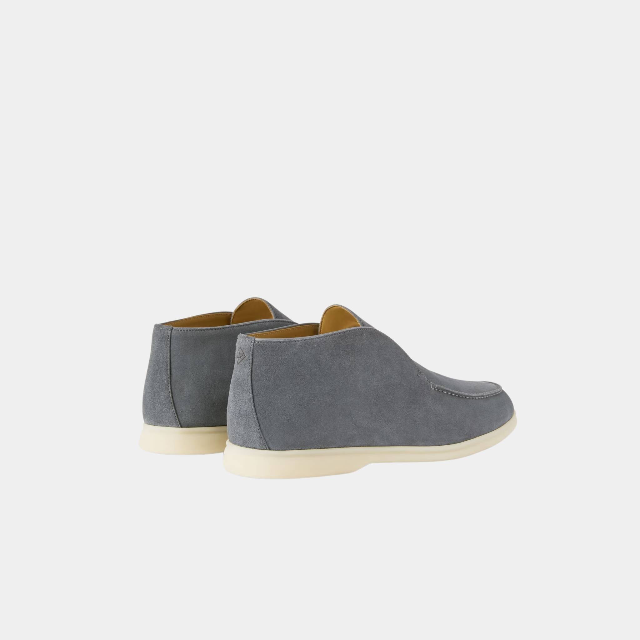 Open Walk Ankle Boots Suede