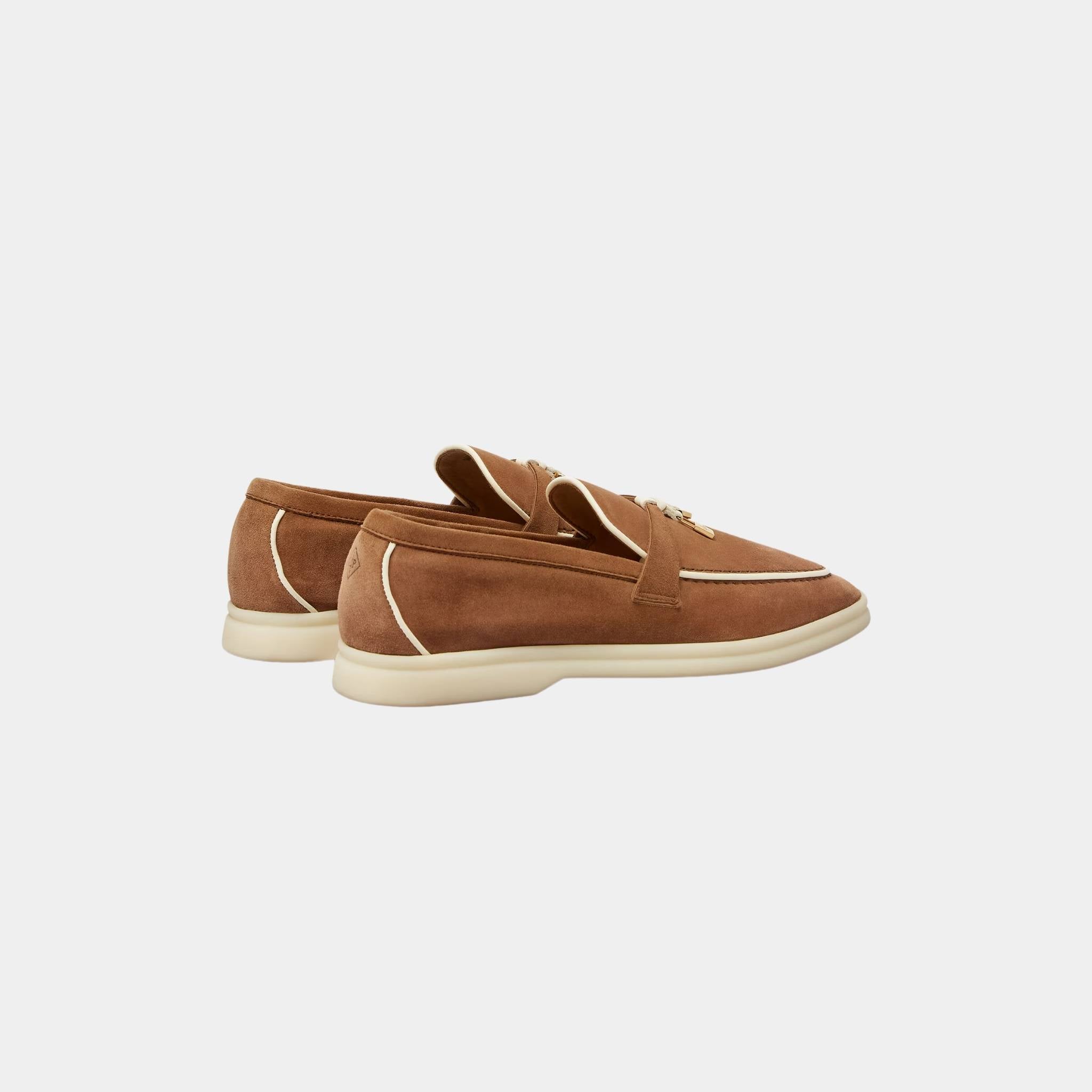 Summer Charms Walk Loafers In Suede Goatskin