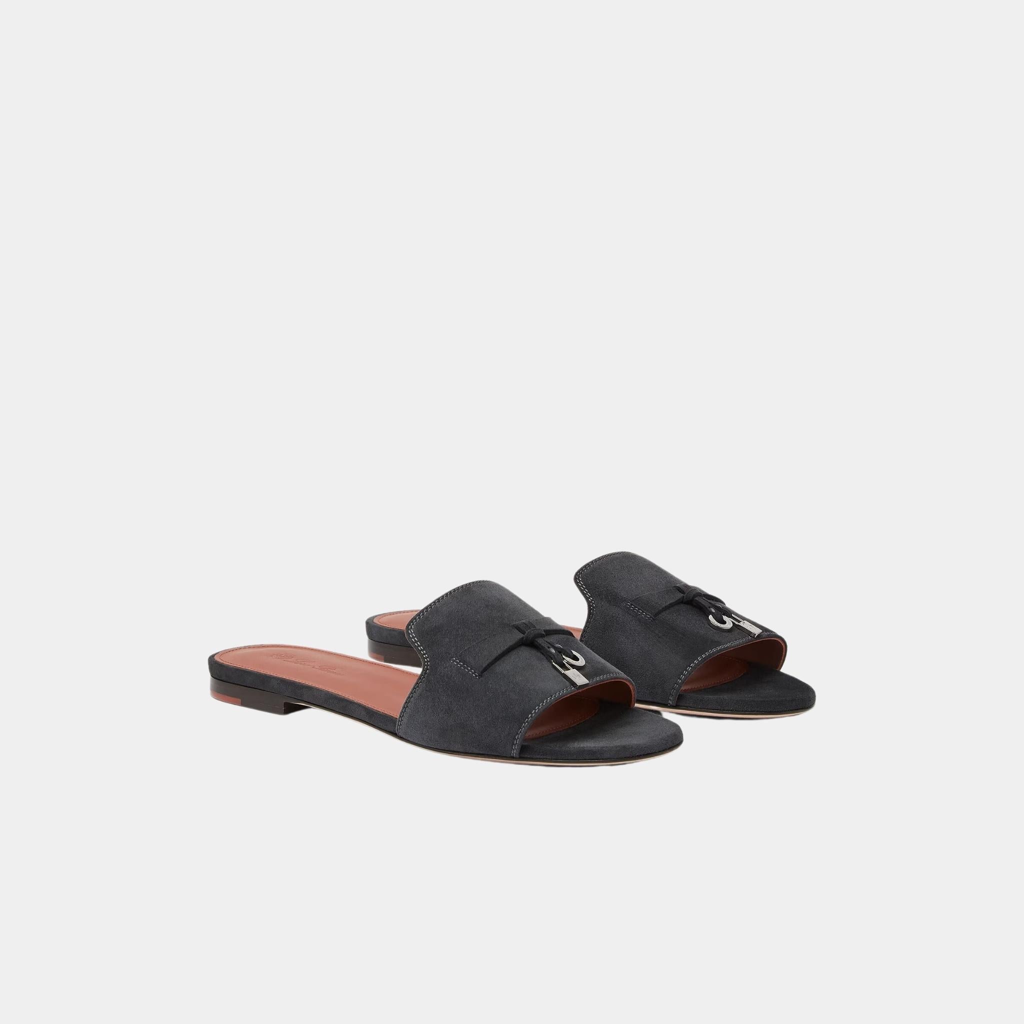 Summer Charms Sandal Suede Goatskin Flats