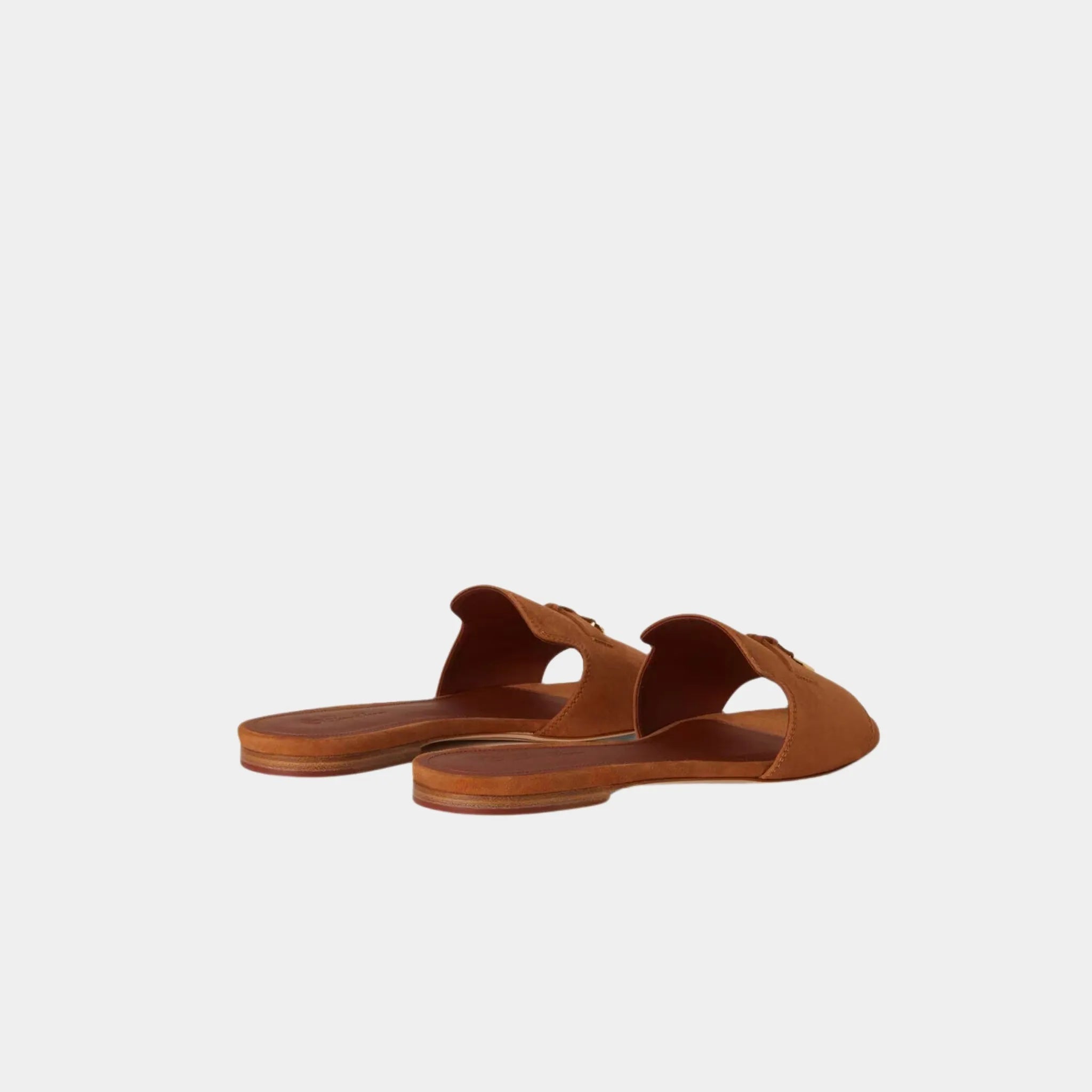 Summer Charms Suede Goatskin Flat Sandal