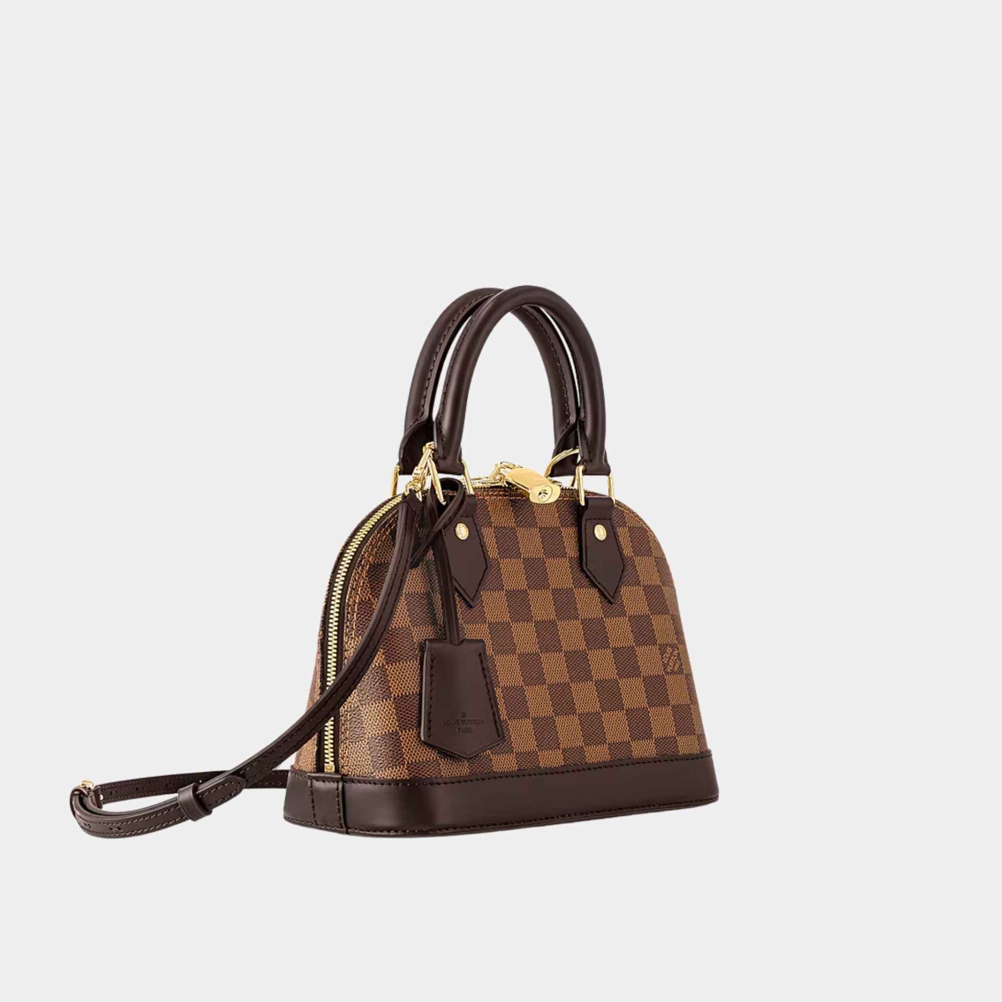 Alma BB Damier Ebene Canvas Handbag