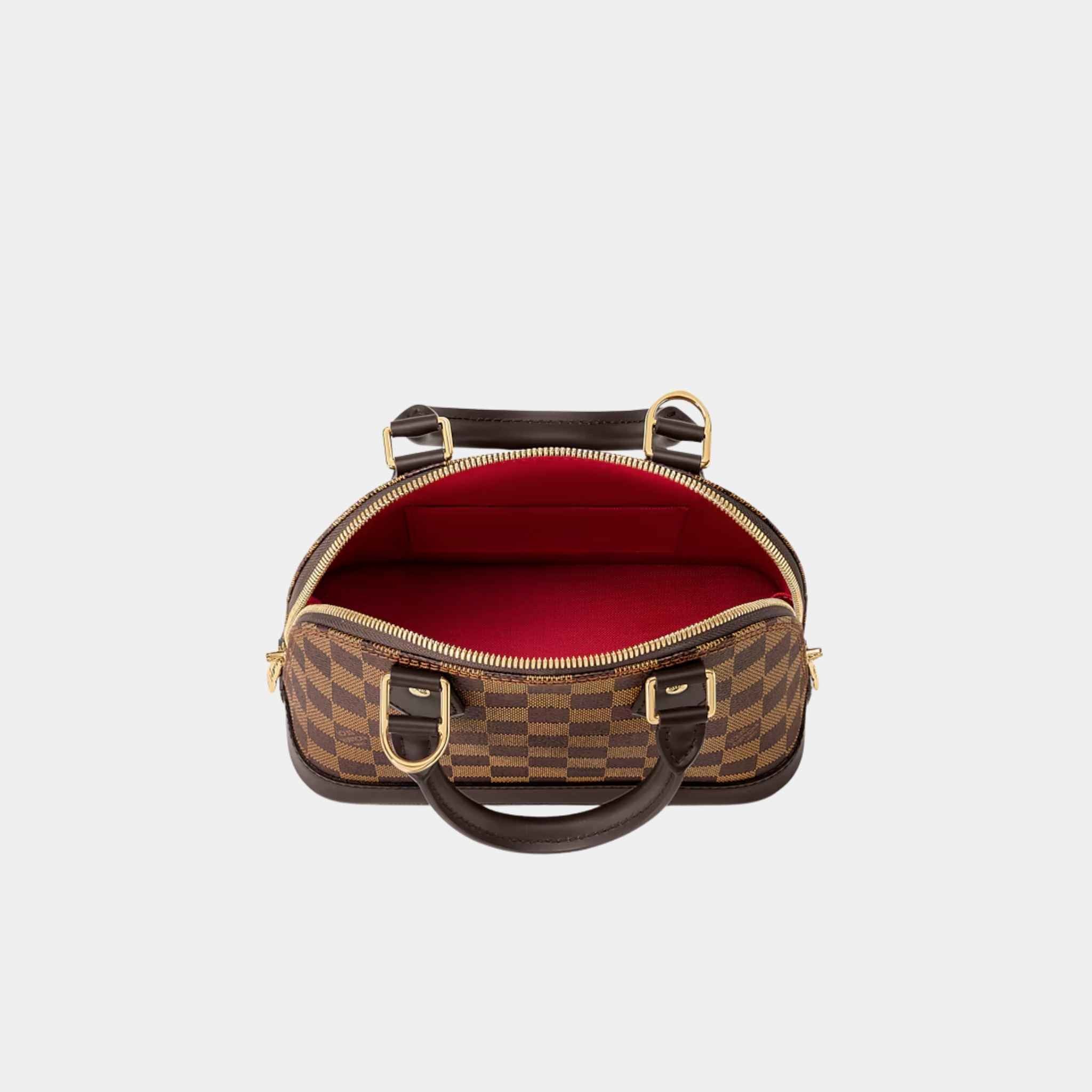 Alma BB Damier Ebene Canvas Handbag