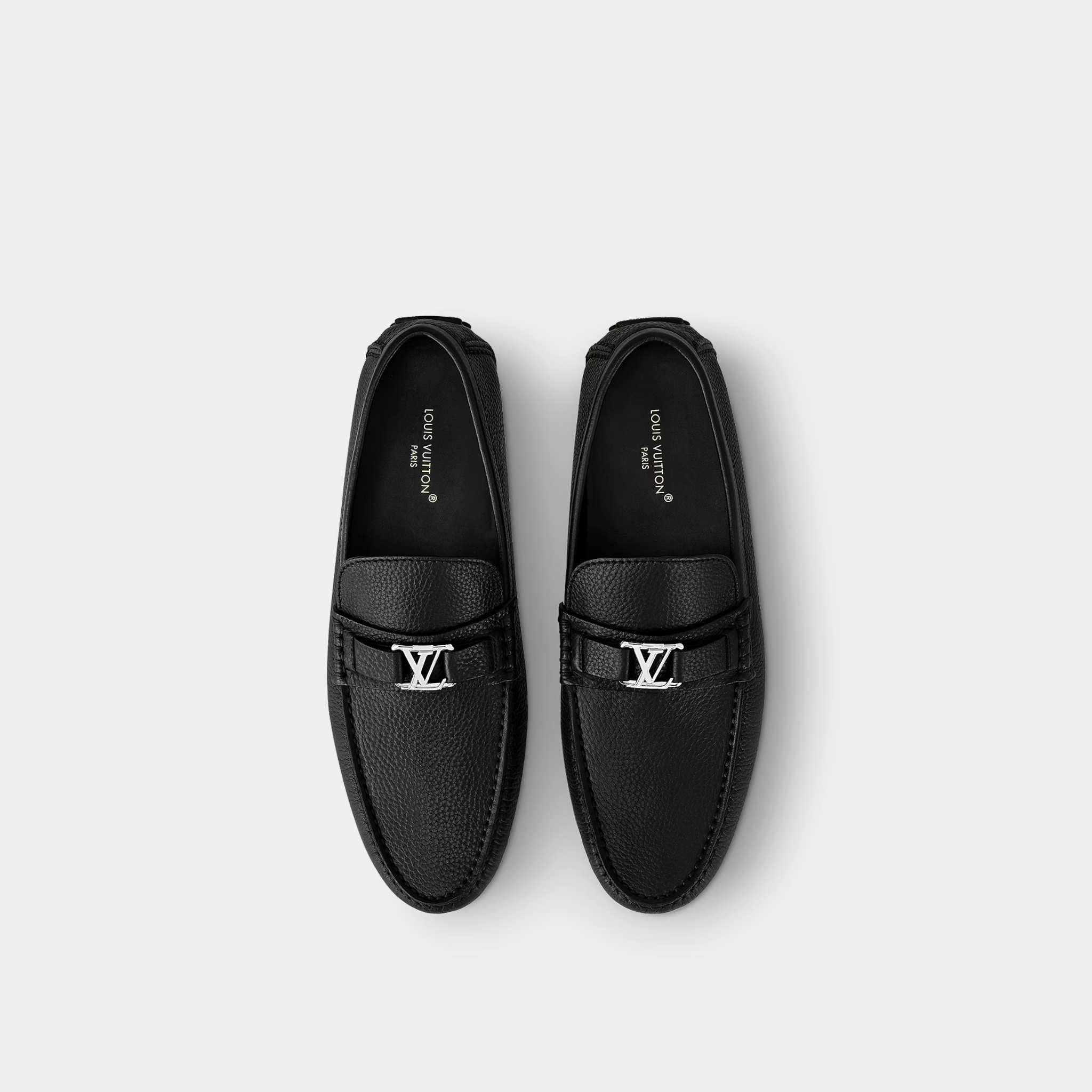 Black Hockenheim Moccasin Grained Calf Leather