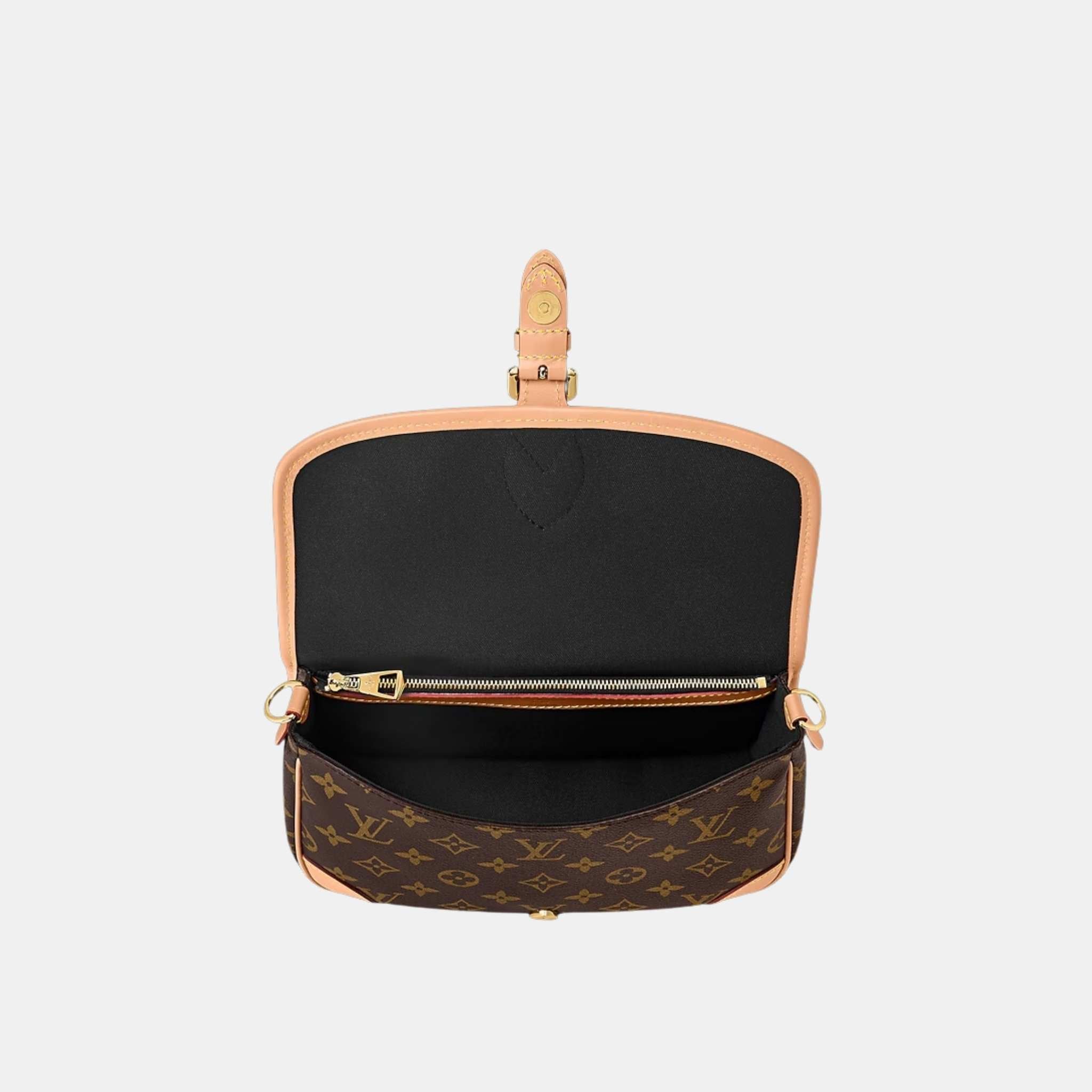 Diane Satchel Handbag Monogram Canvas