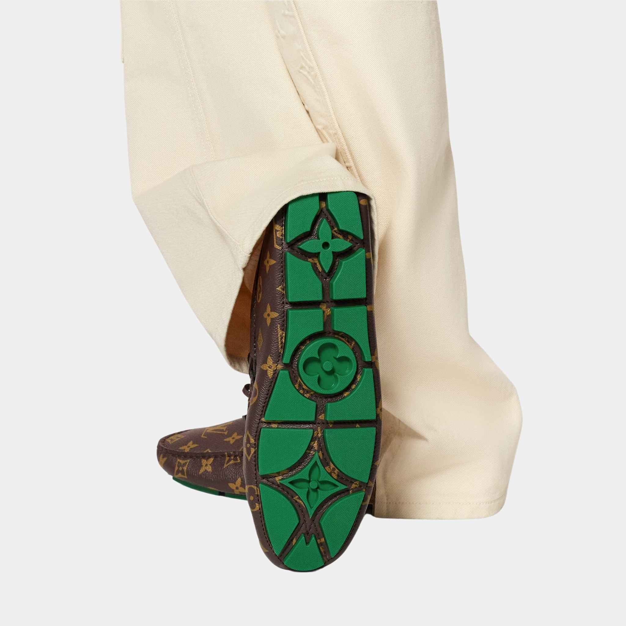 Macassar LV Driver Moccasin Monogram Grained Calf Leather