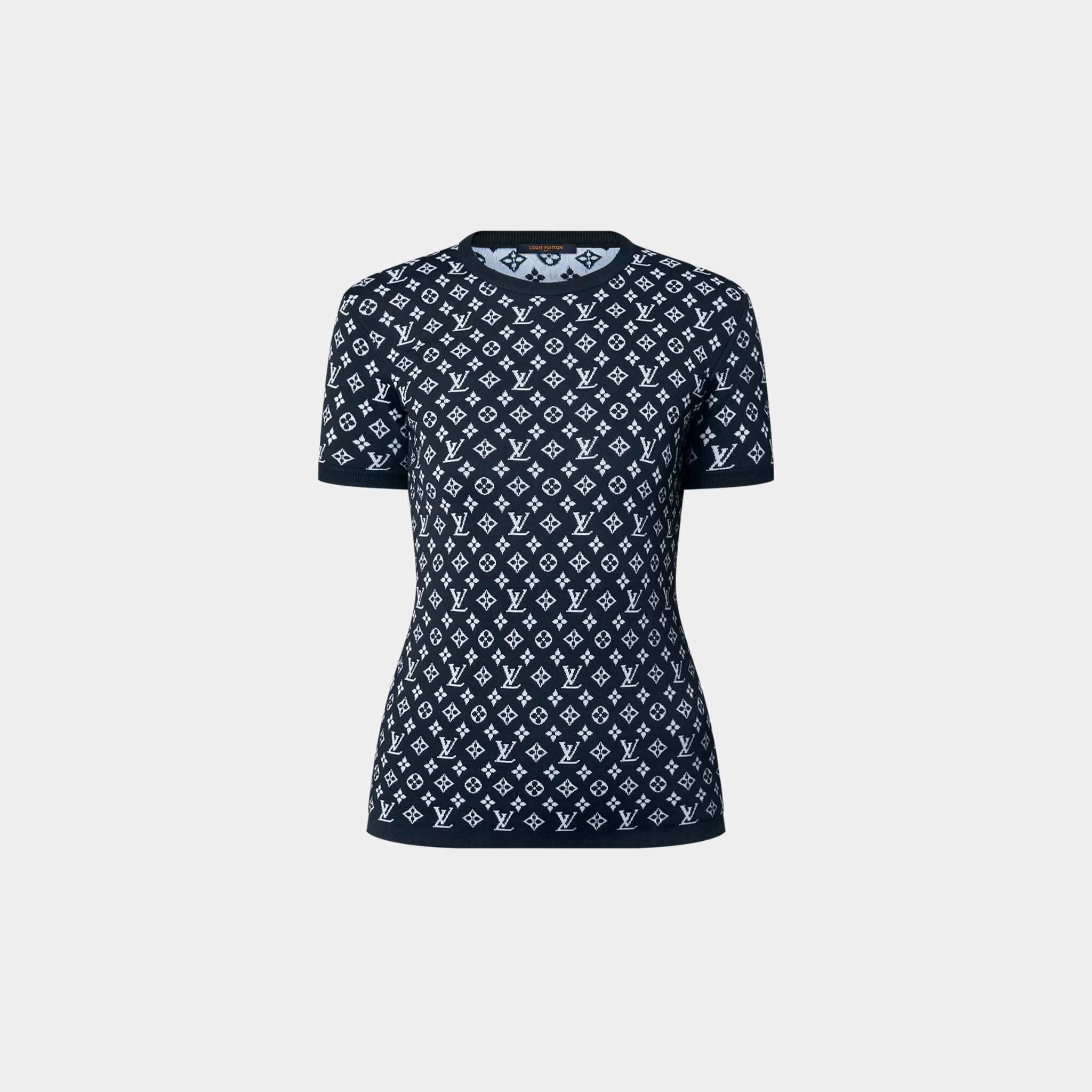 Monogram Jacquard Knit Top