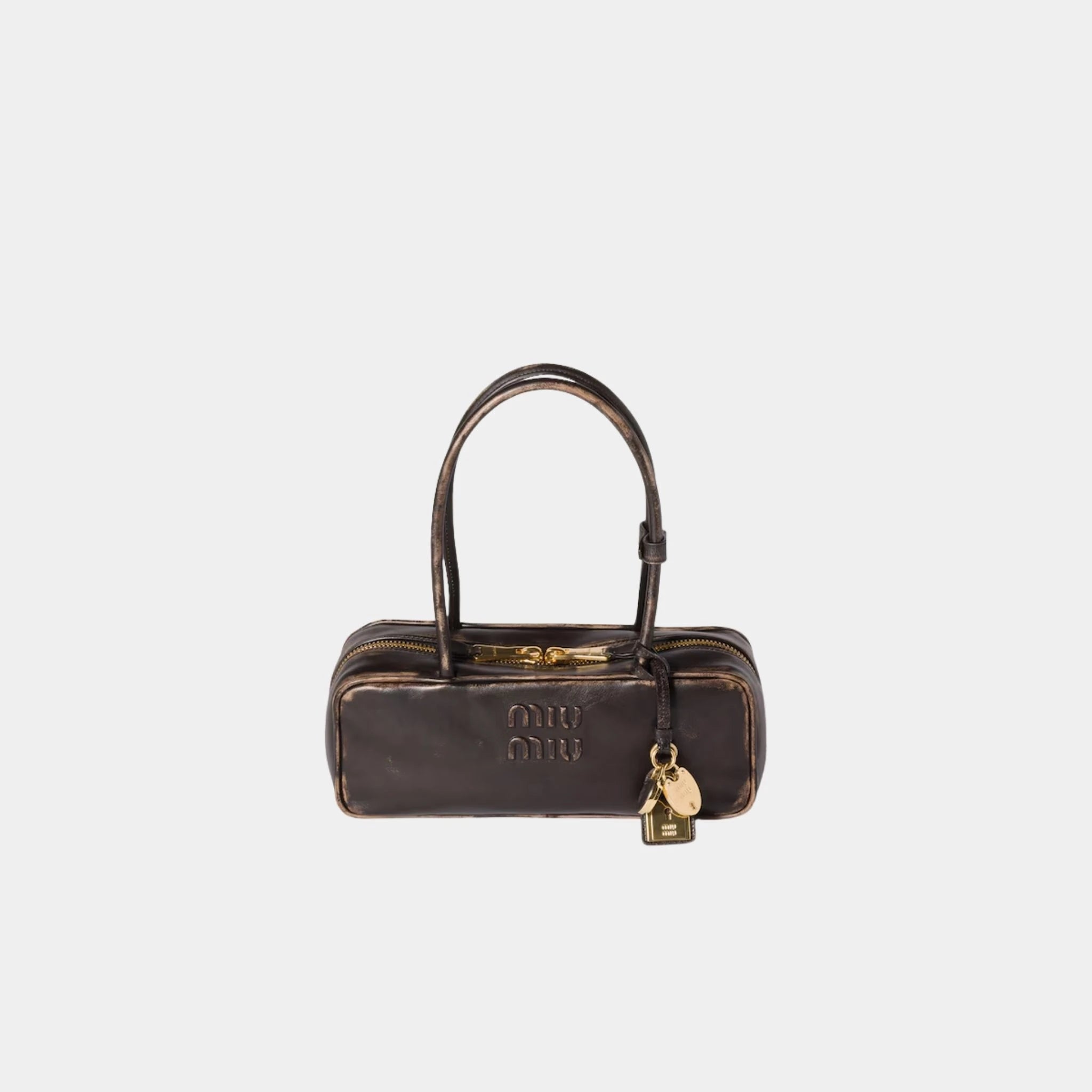 Beau Vintage Effect Nappa Leather Small Bag
