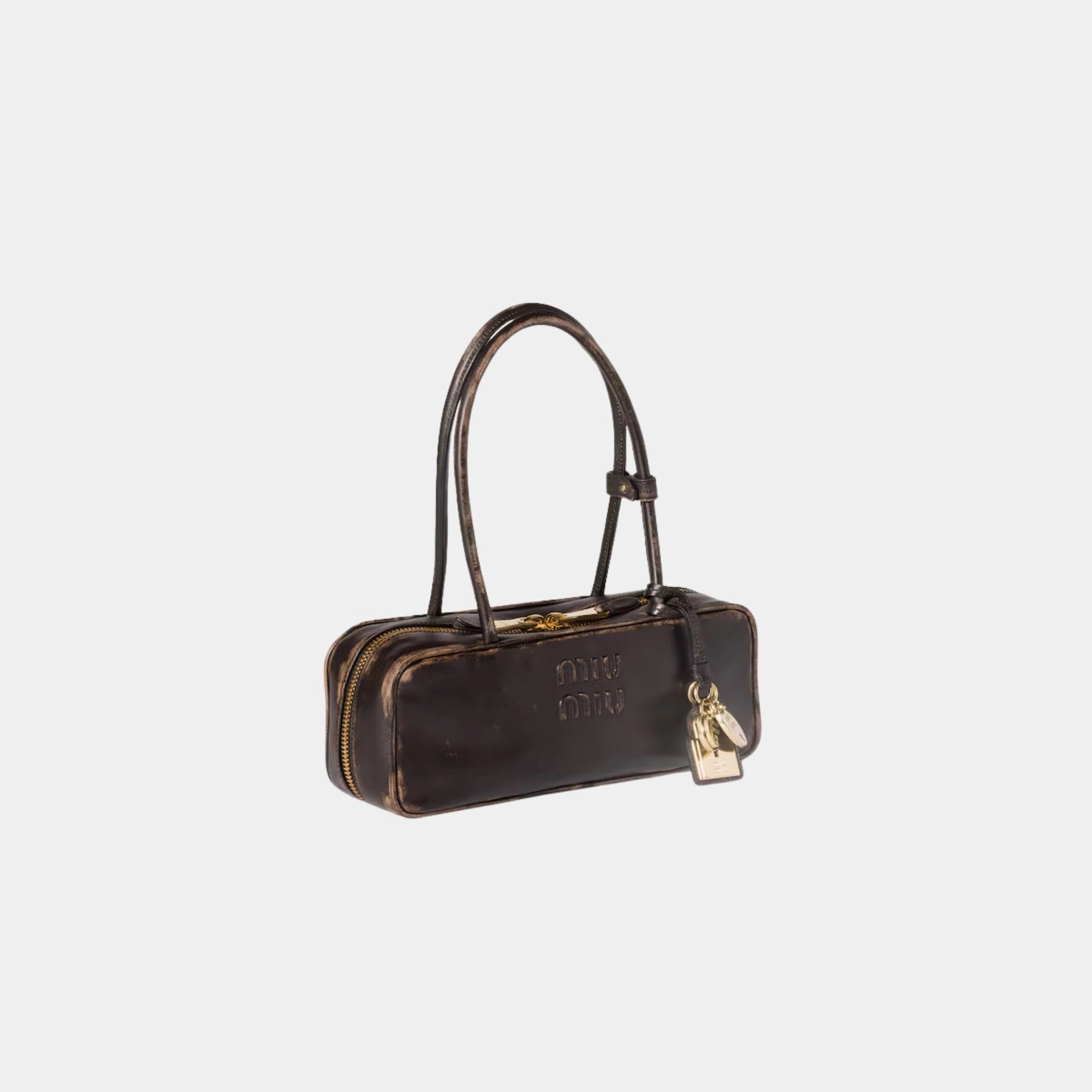 Beau Vintage Effect Nappa Leather Small Bag