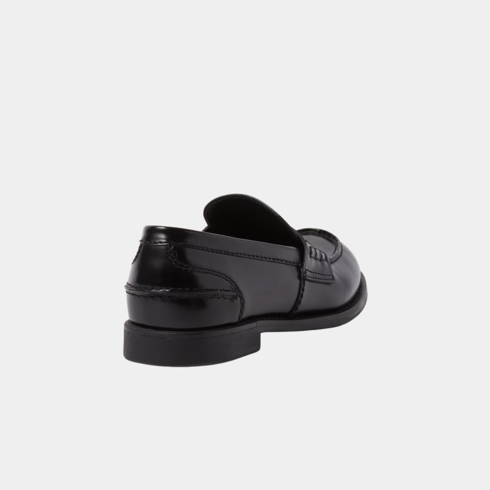 Brushed Leather Penny Loafers