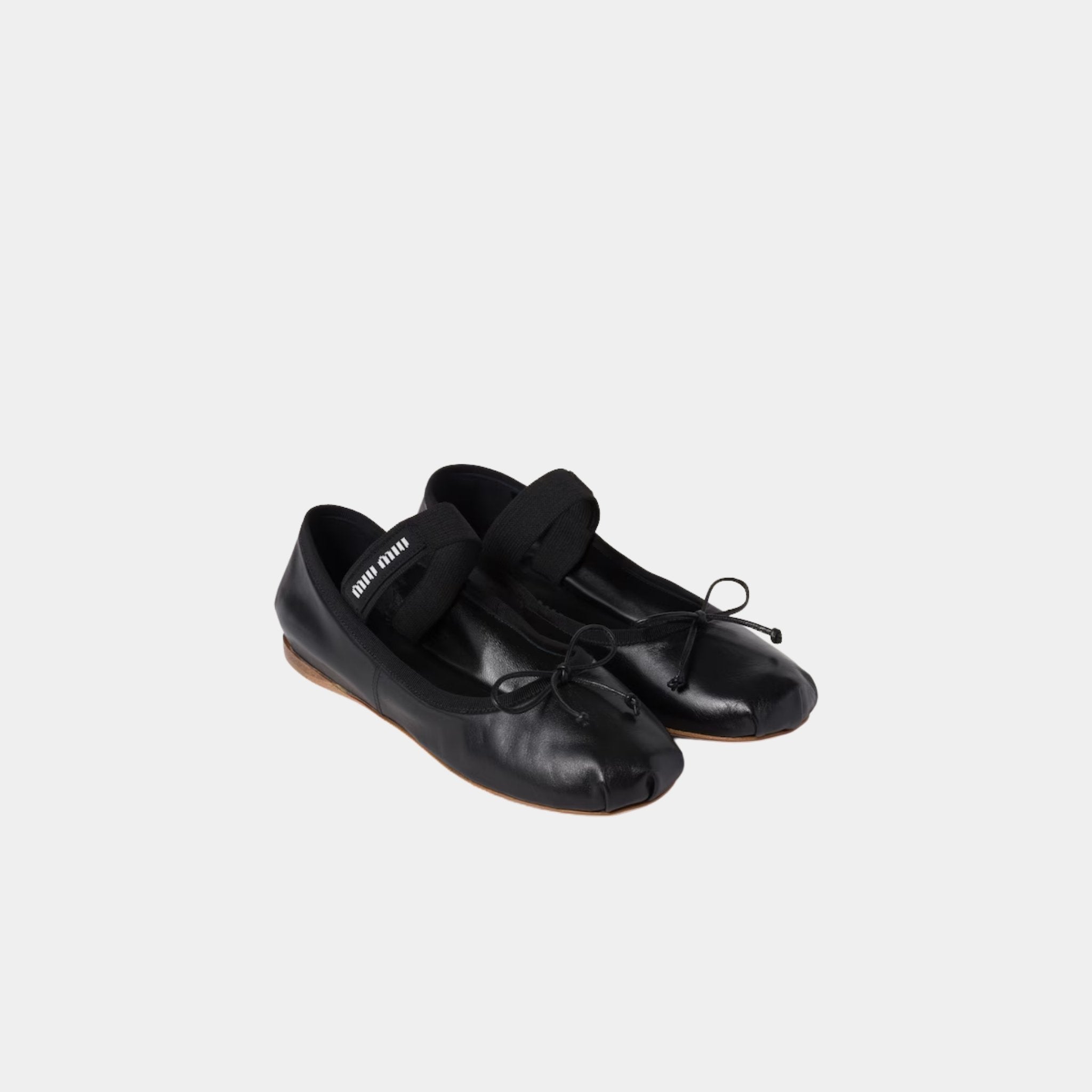 Leather Ballerinas With Removable Elastic