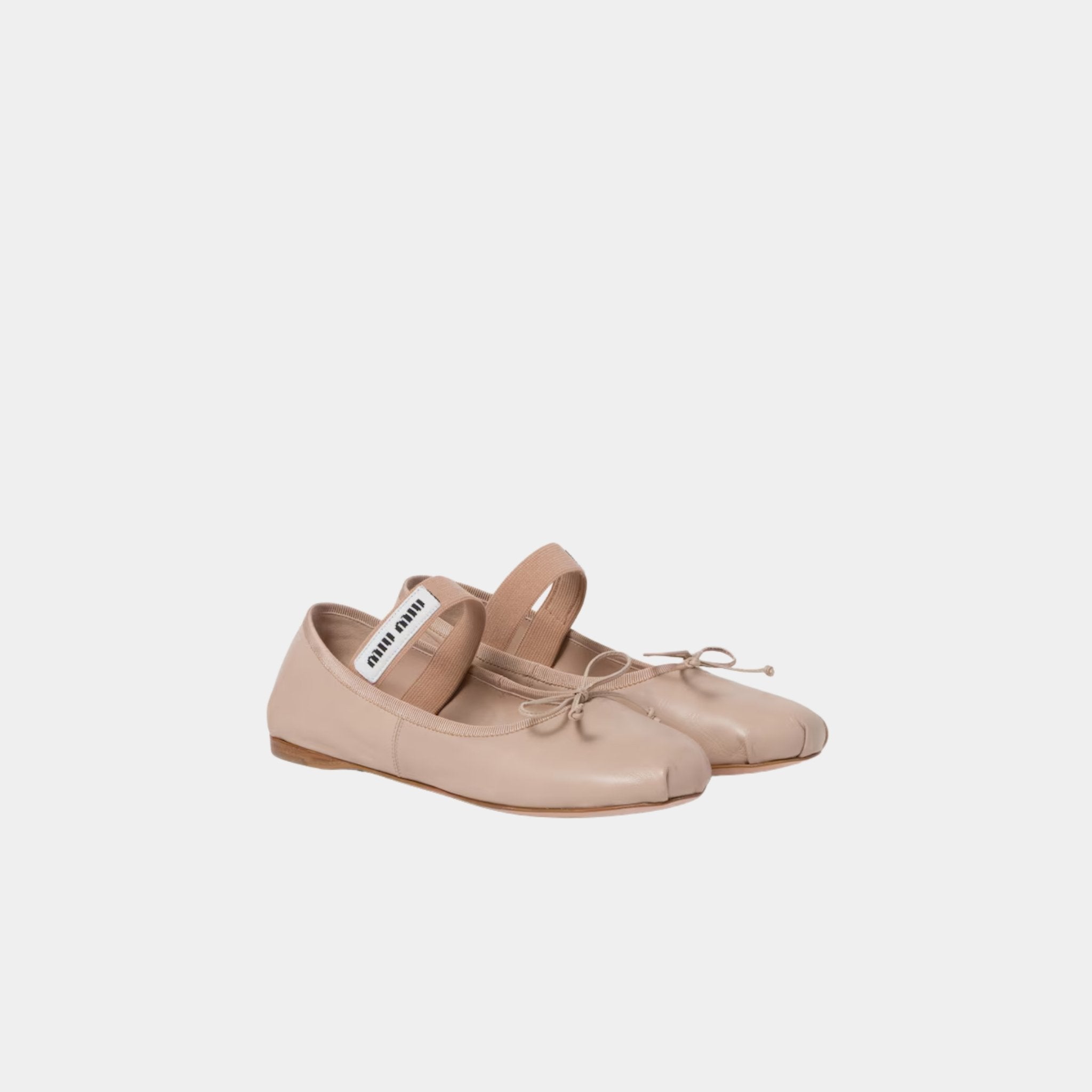 Leather Ballerinas With Removable Elastic