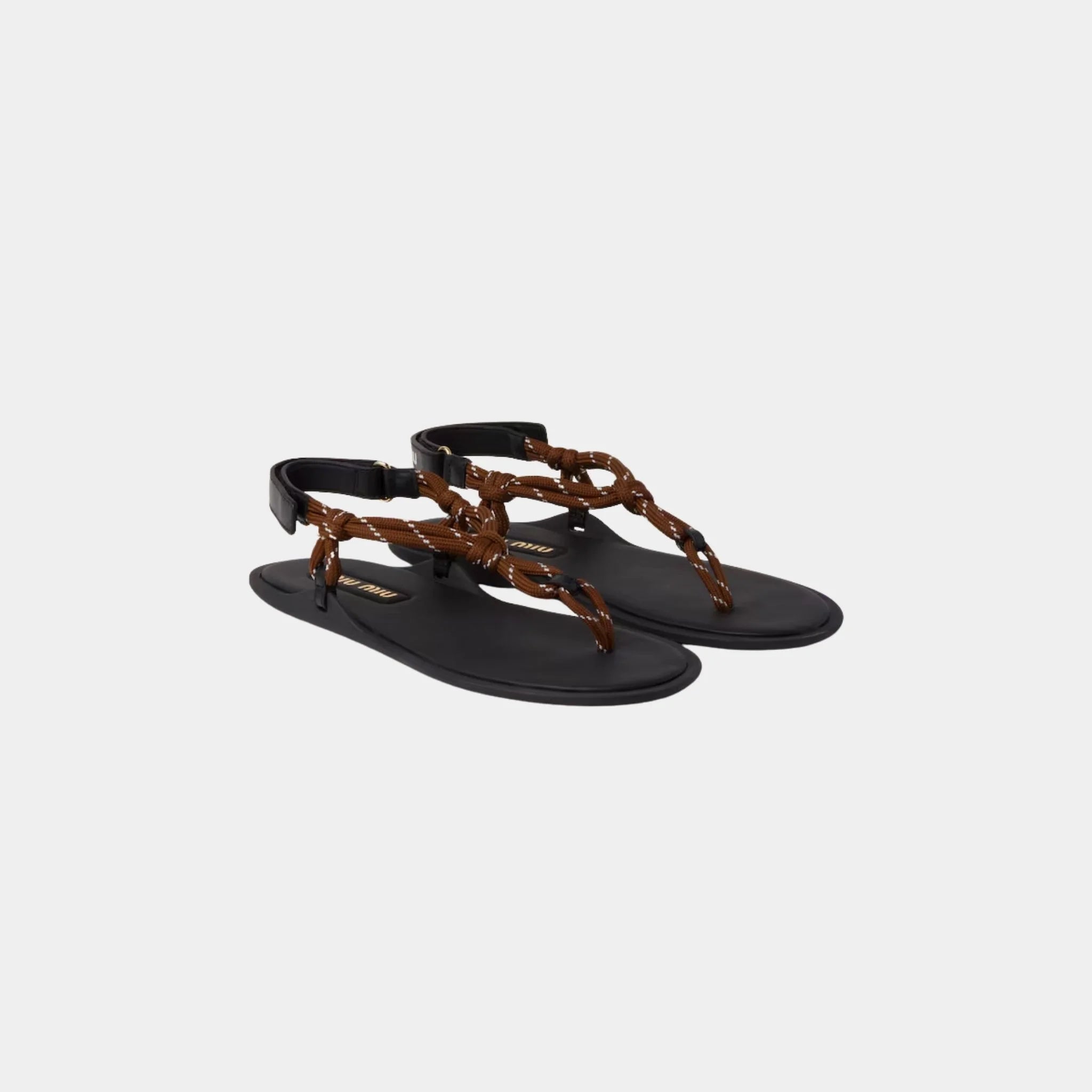 Riviere Cord and Leather Sandals