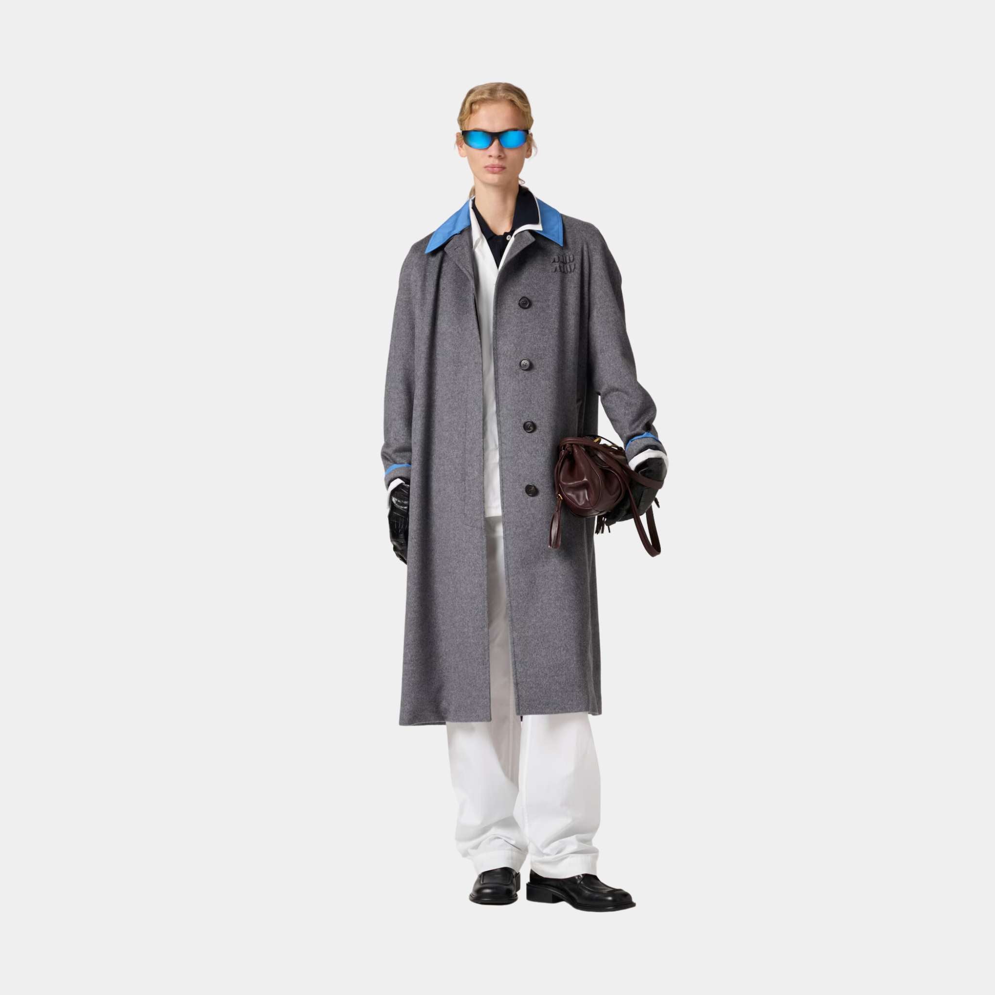 Single Breasted Velour Coat