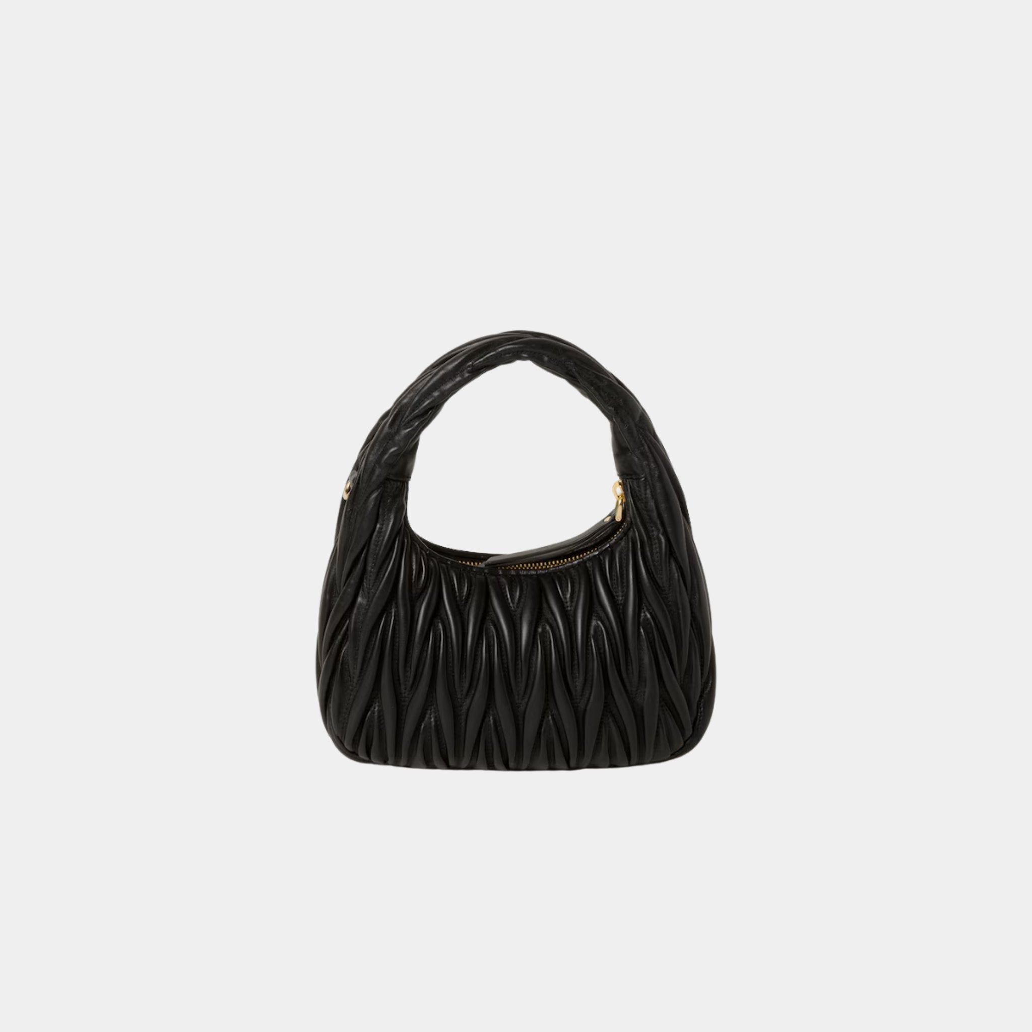 Wander Matelasse Nappa Leather Hobo Small Bag