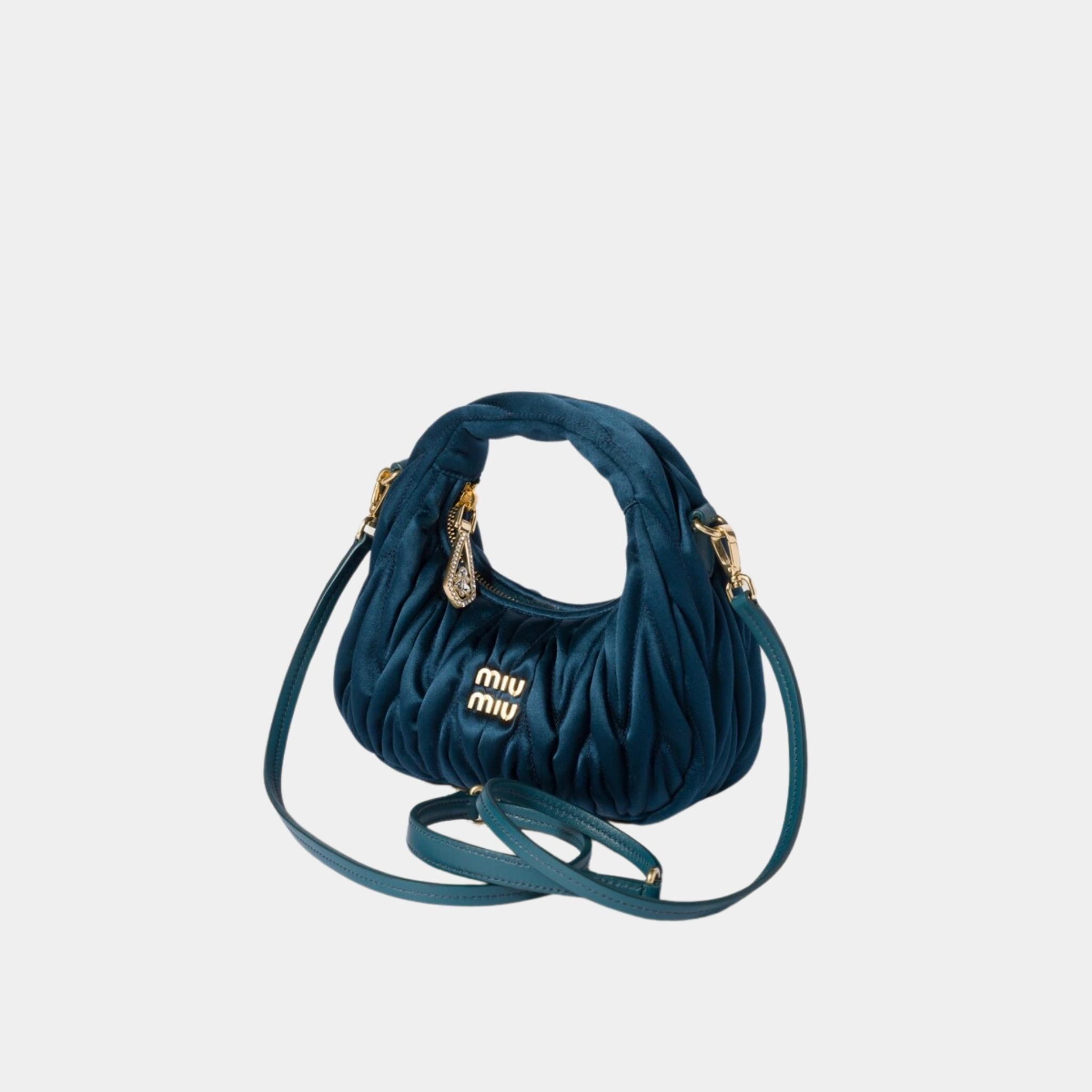 Wander Matelasse Satin Mini Bag