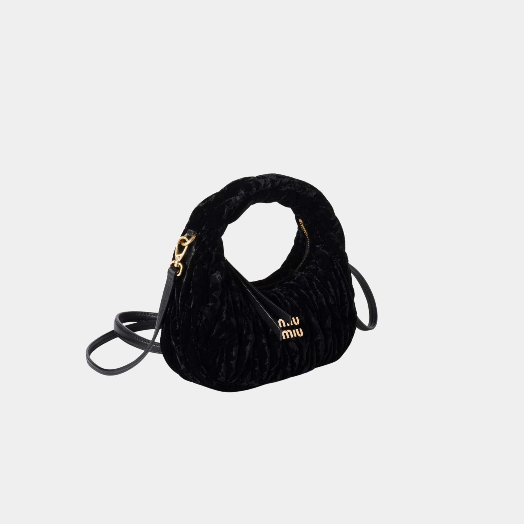 Wander Velvet Hobo Mini Bag