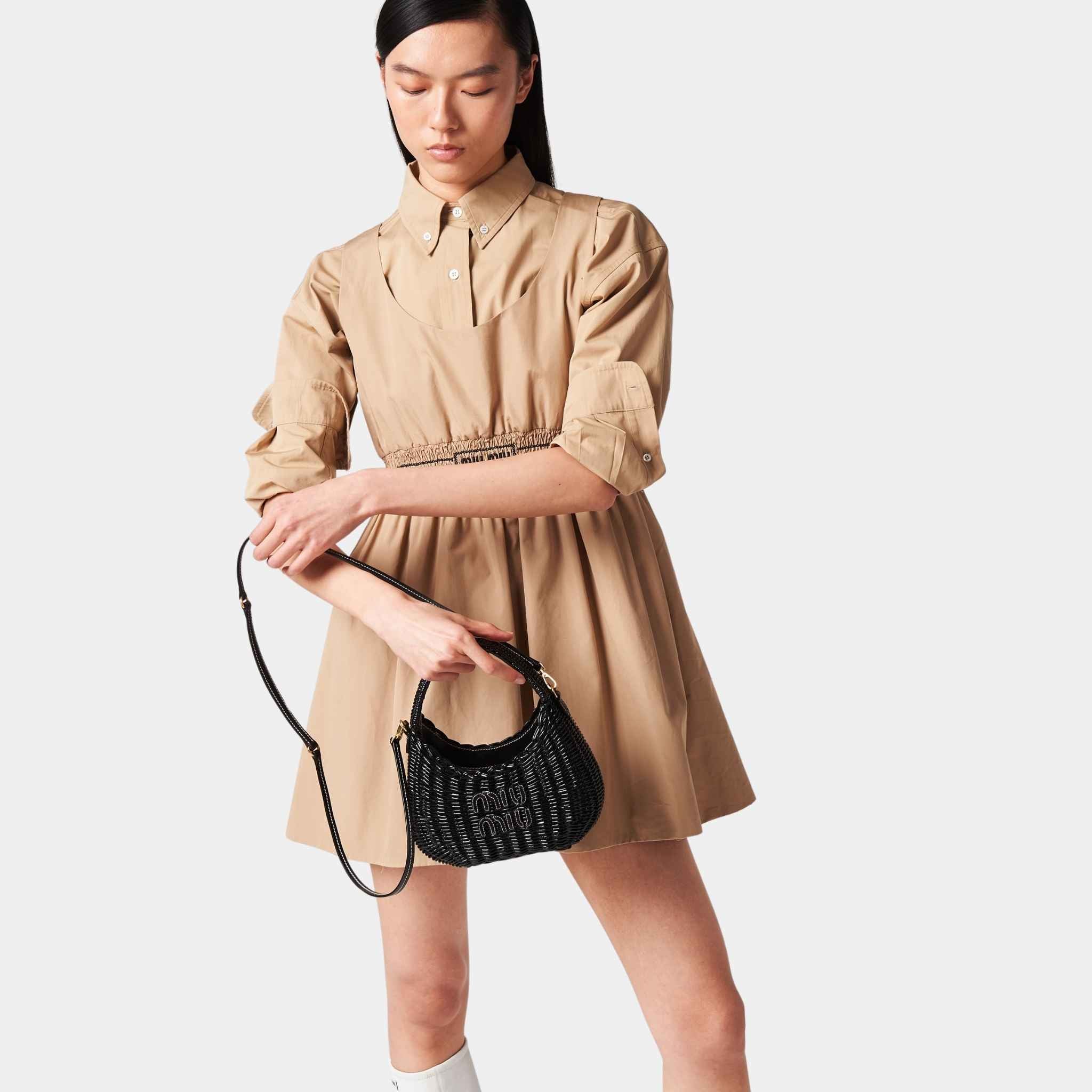 Wander Wicker Hobo Bag