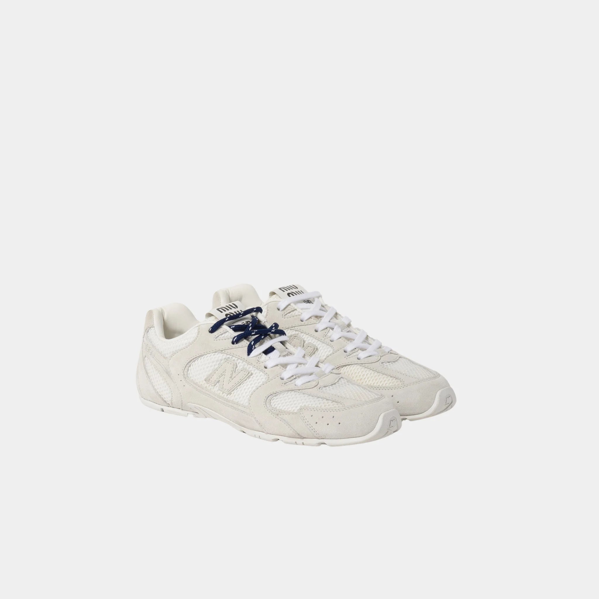 New Balance X Miu Miu 530 SL Suede and Mesh Sneakers