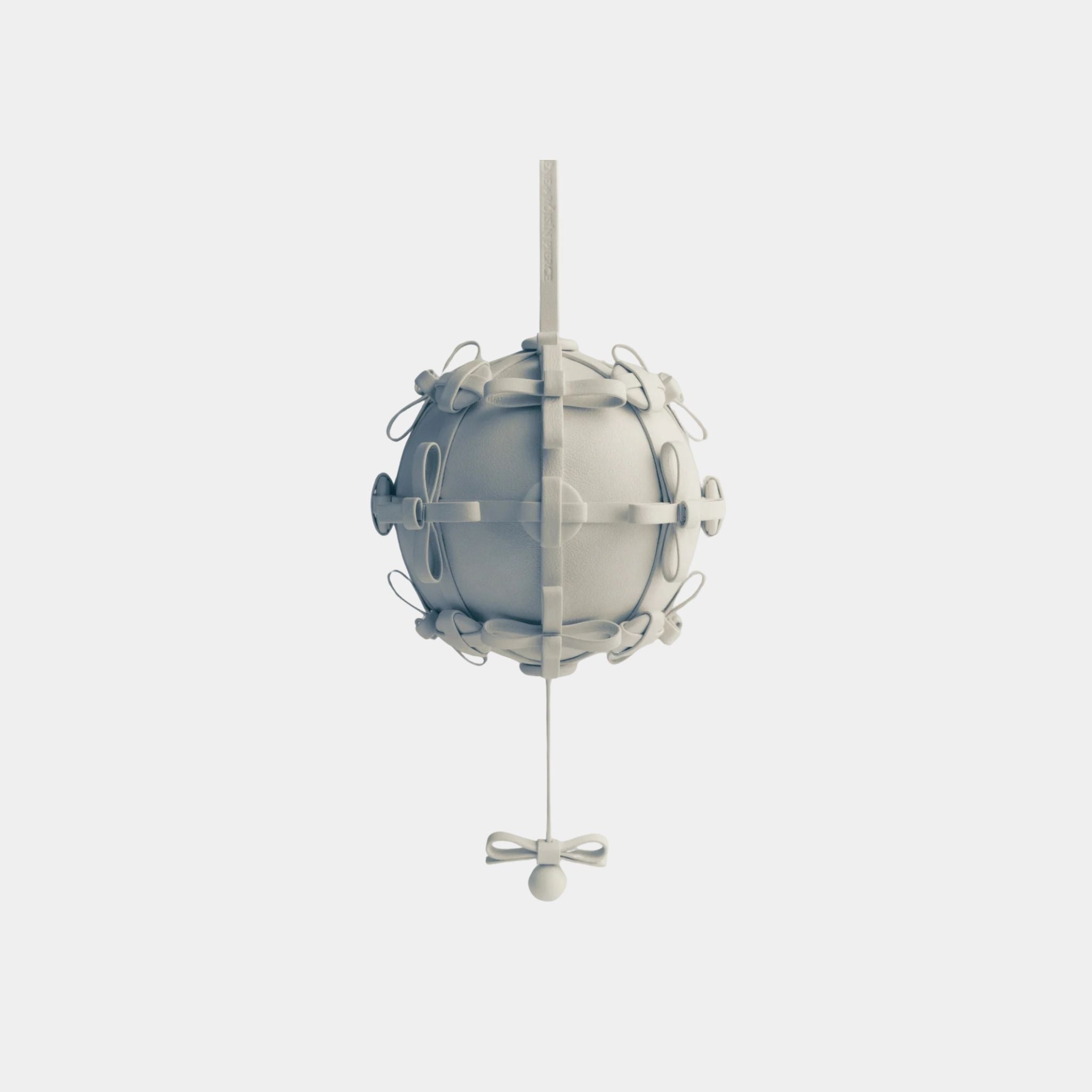 Button Bow Sphere Handbag