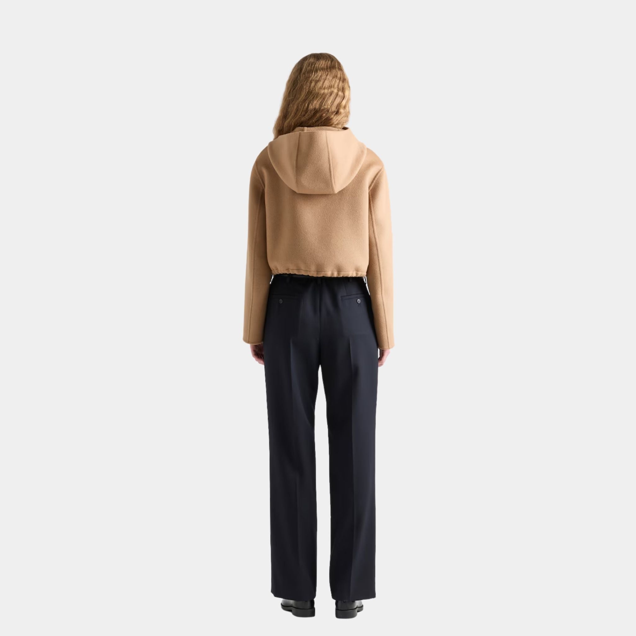 Camel Brown Lightweight Cashgora Blouson Jacket