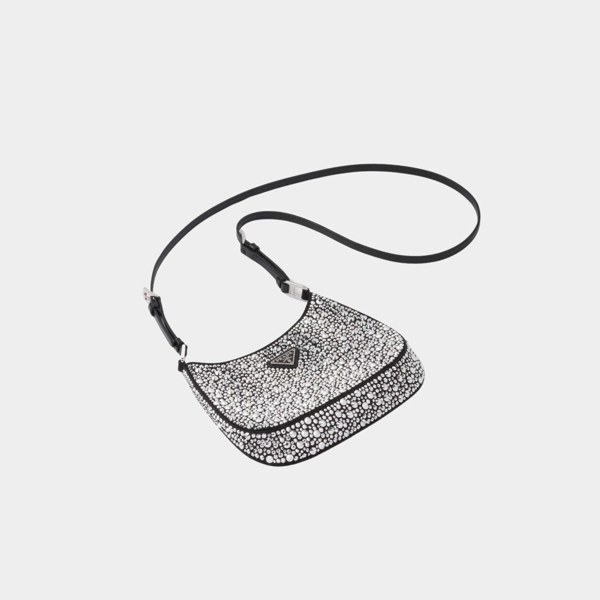 Cleo Satin Bag With Crystals