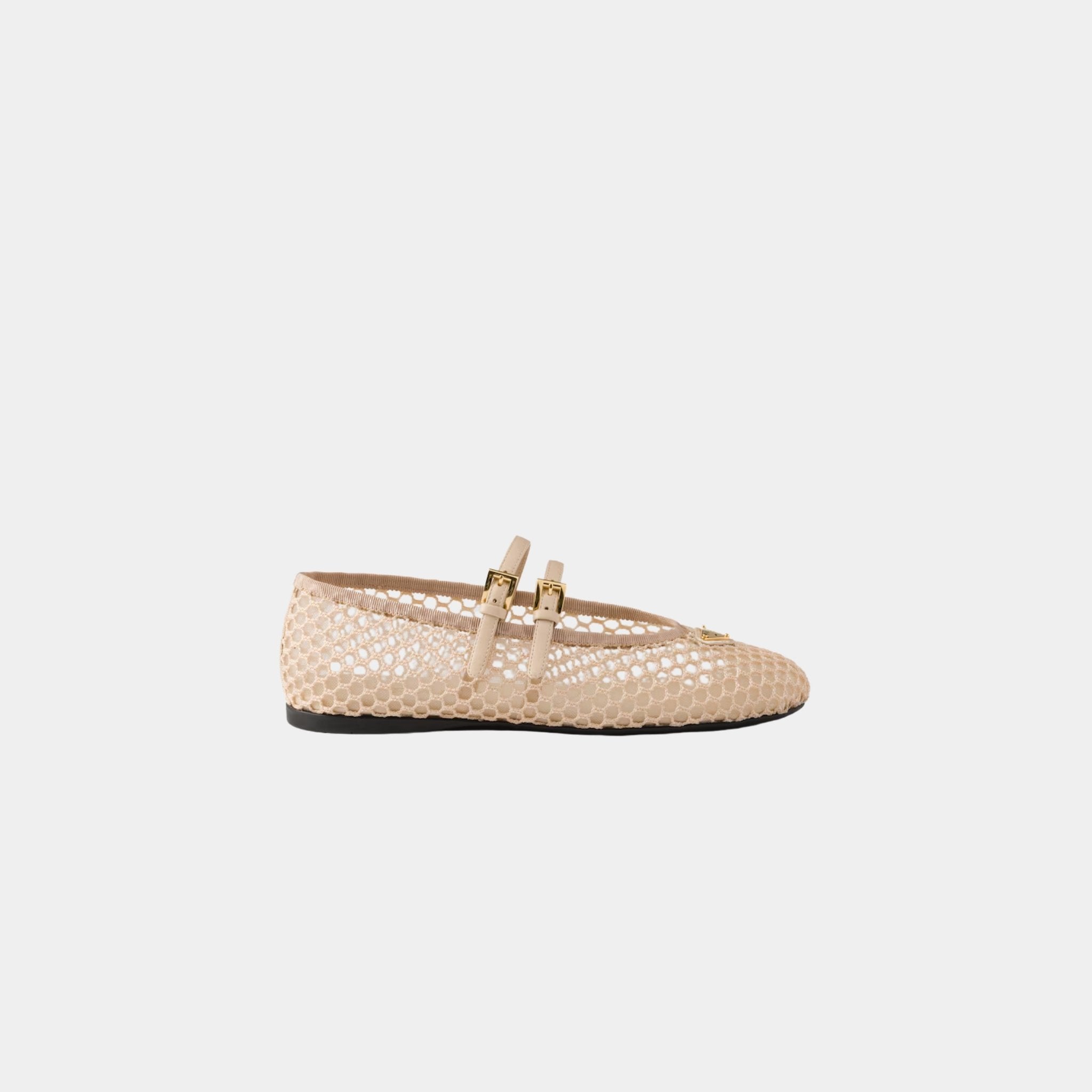 Mesh Fabric Ballerinas